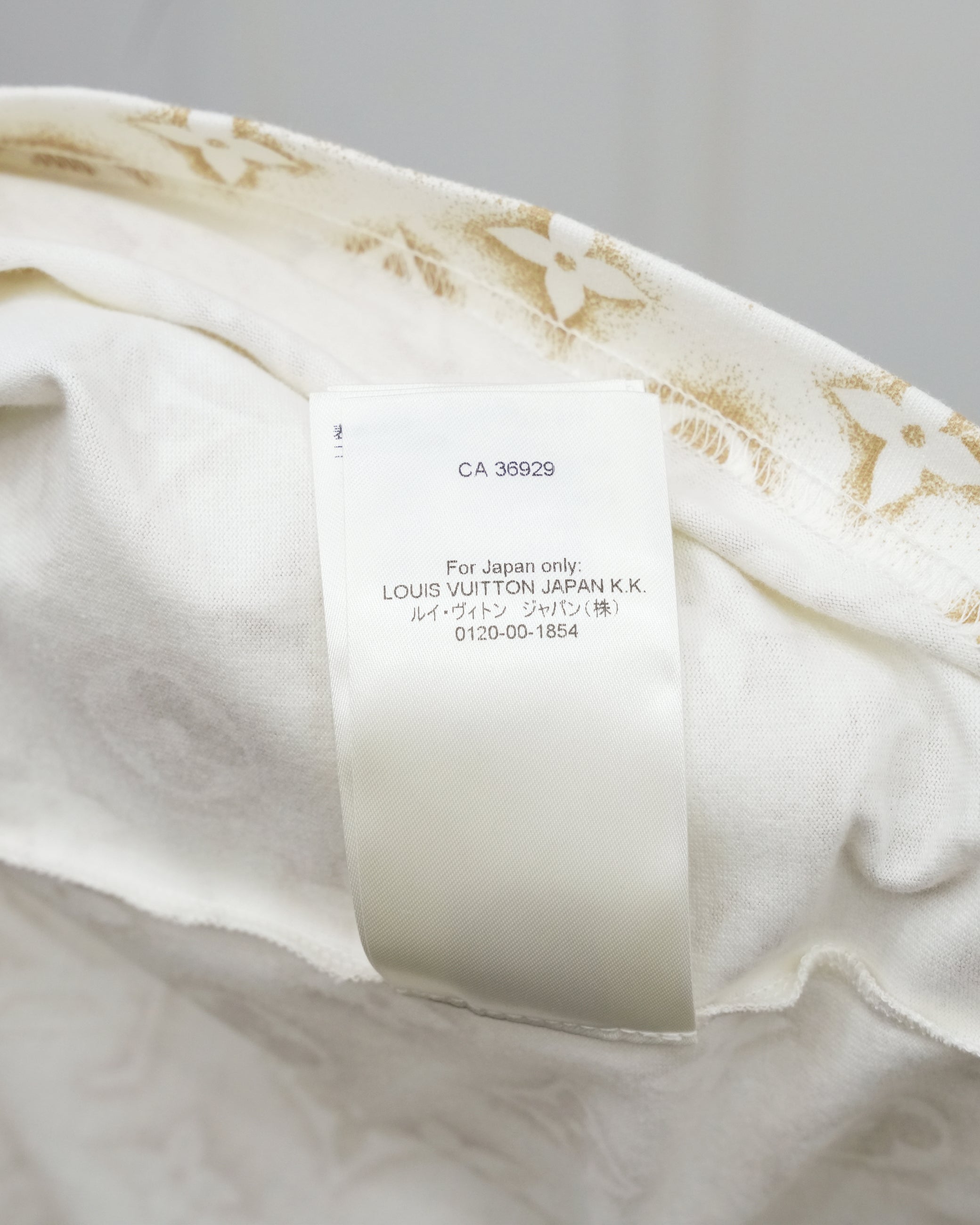 23AW COTTON T-SHIRT WHITE MONOGRAM SIZE M
