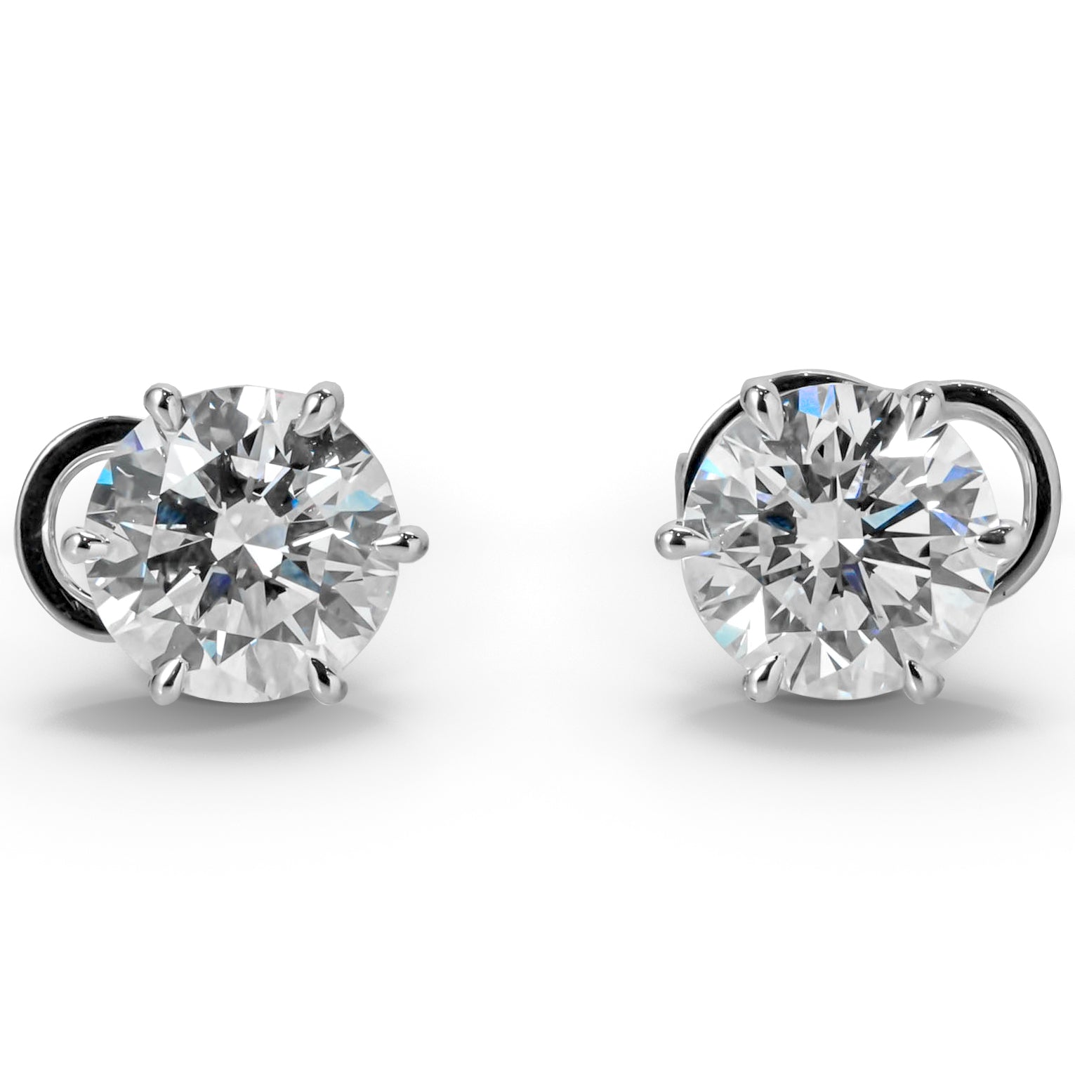 Lab Grown Diamond Earrings Round