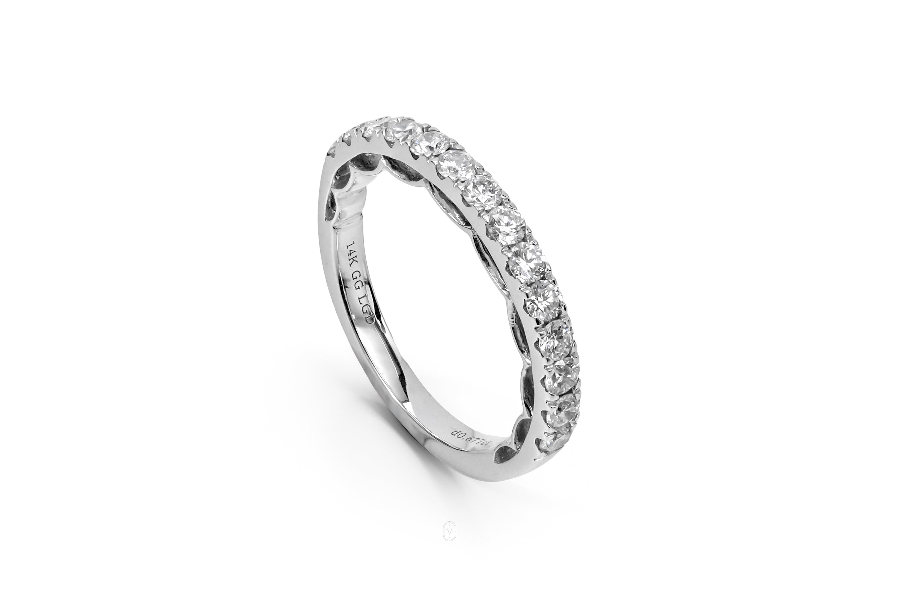 Harga Lab Grown Diamond Half Eternity Ring Round