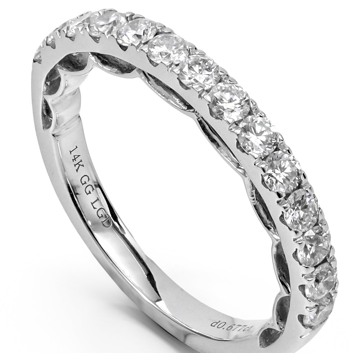 Harga Lab Grown Diamond Half Eternity Ring Round