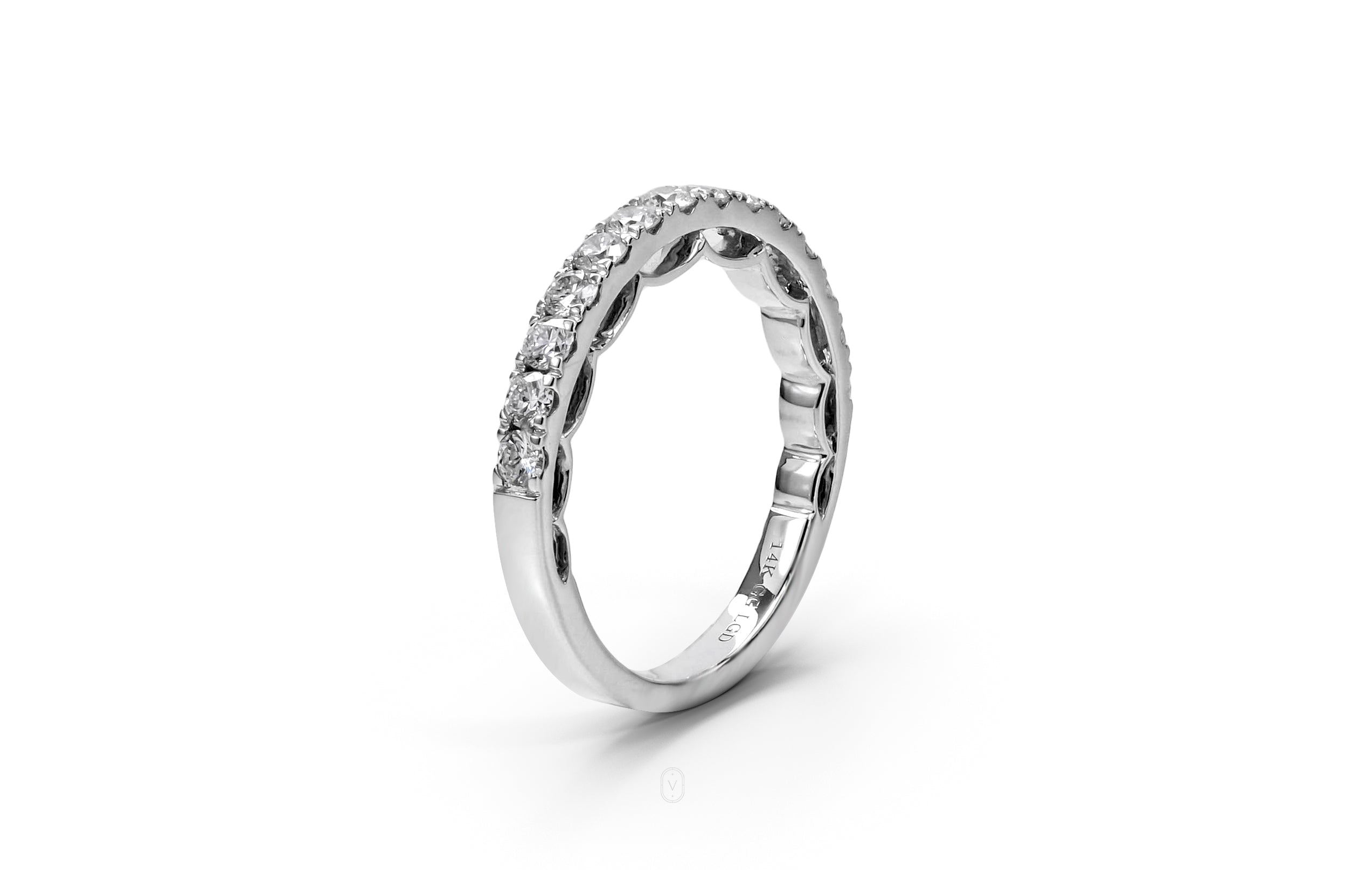 Harga Lab Grown Diamond Half Eternity Ring Round