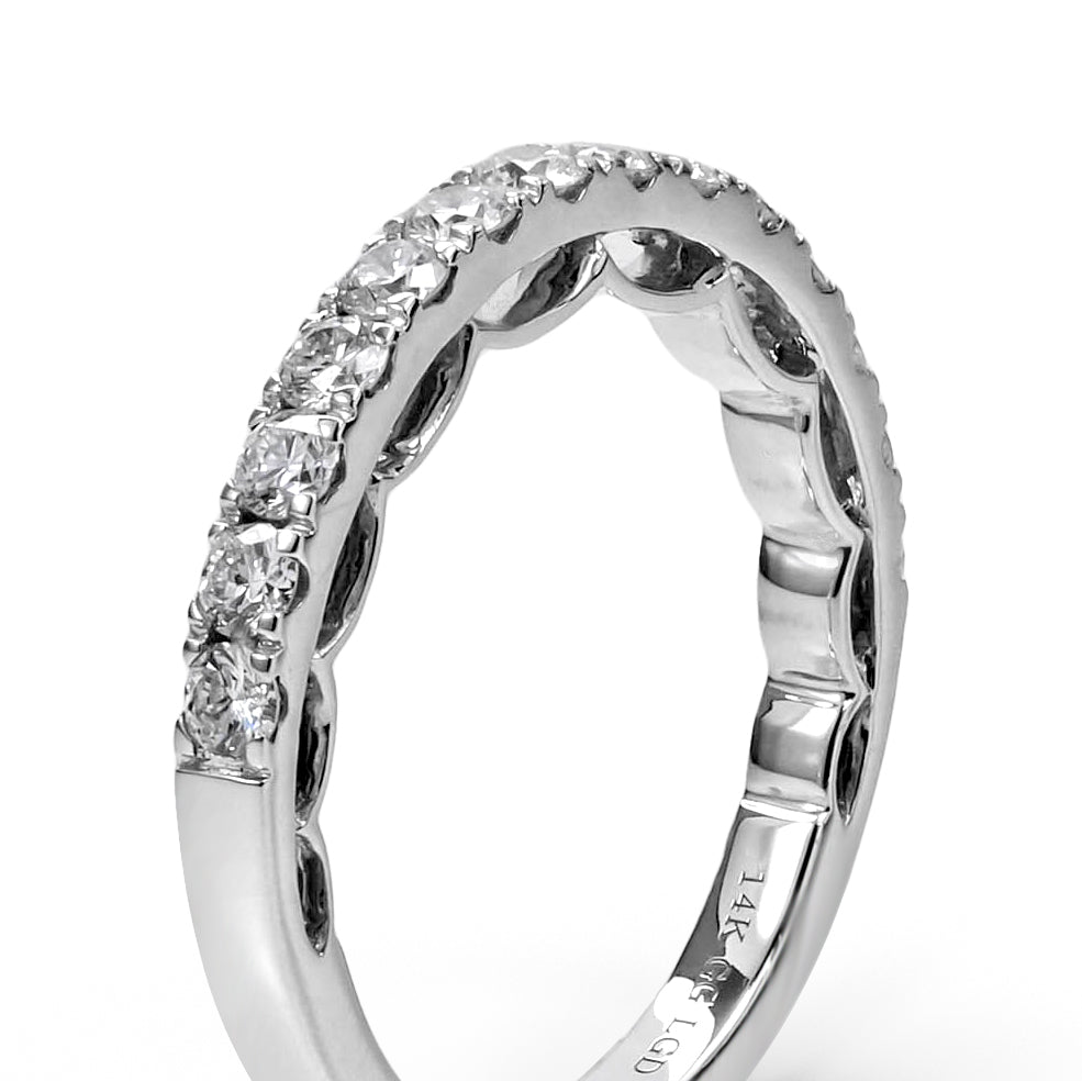 Harga Lab Grown Diamond Half Eternity Ring Round