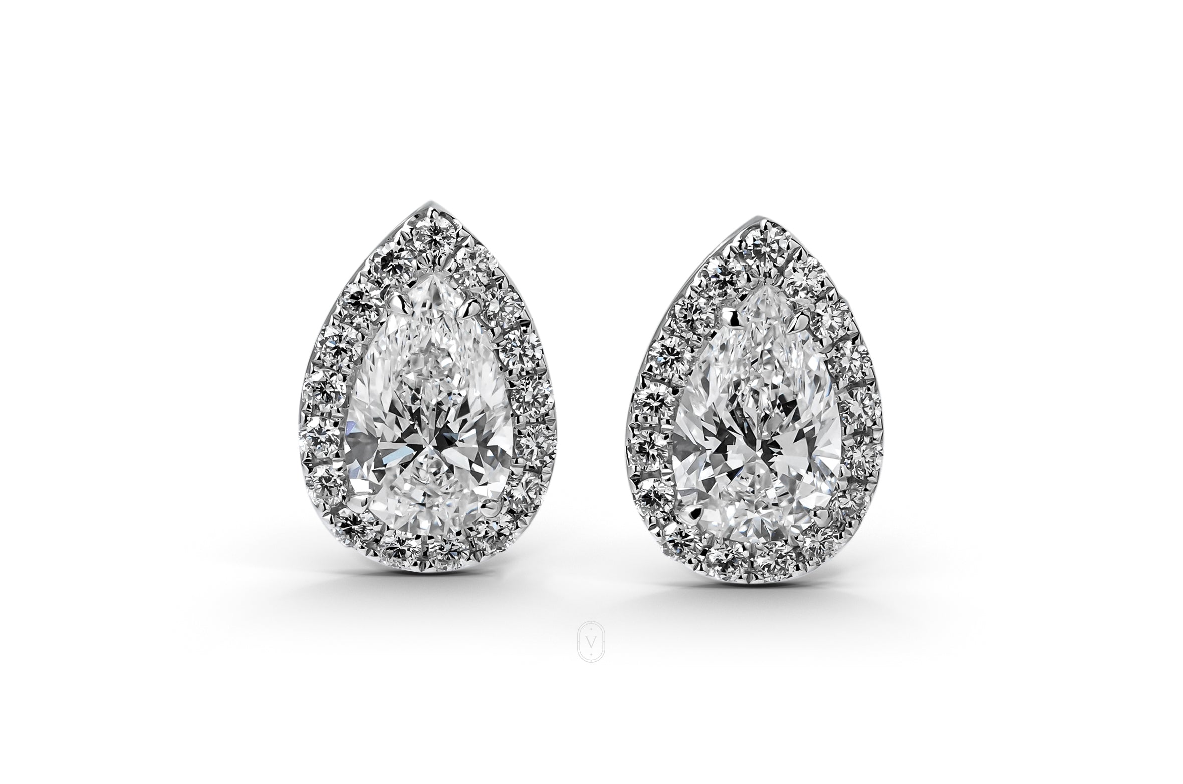 Lab Grown Diamond Halo Earrings