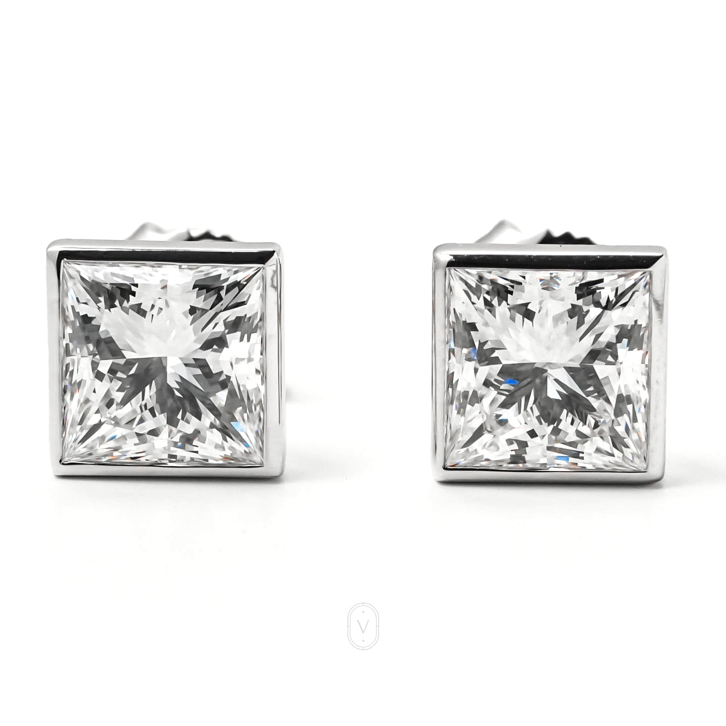 Harga Lab Grown Diamond Princess Earrings Whitegold