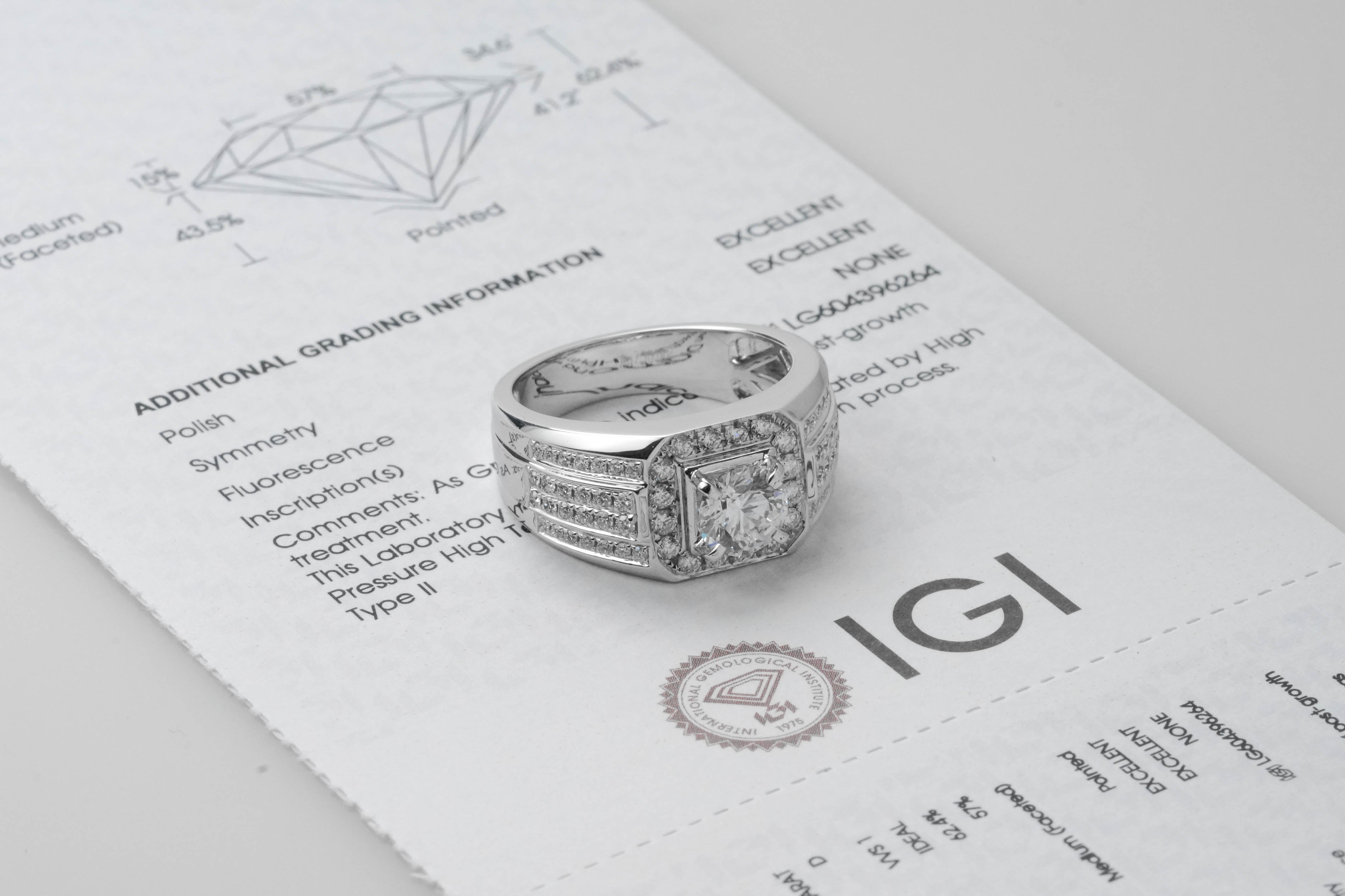 Lab Grown Diamond Ring Round