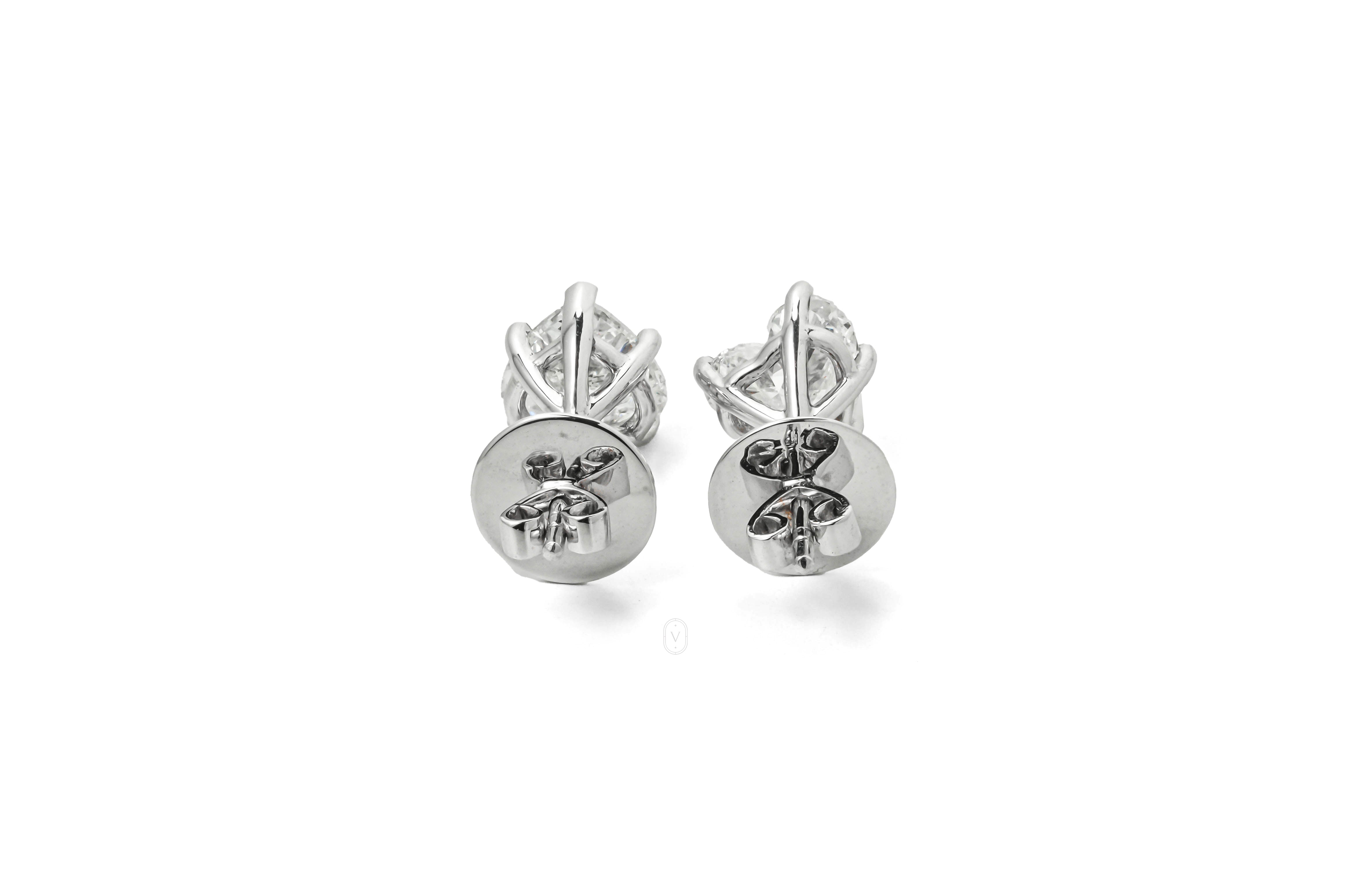 Harga Lab Grown Diamond Stud Earrings Whitegold