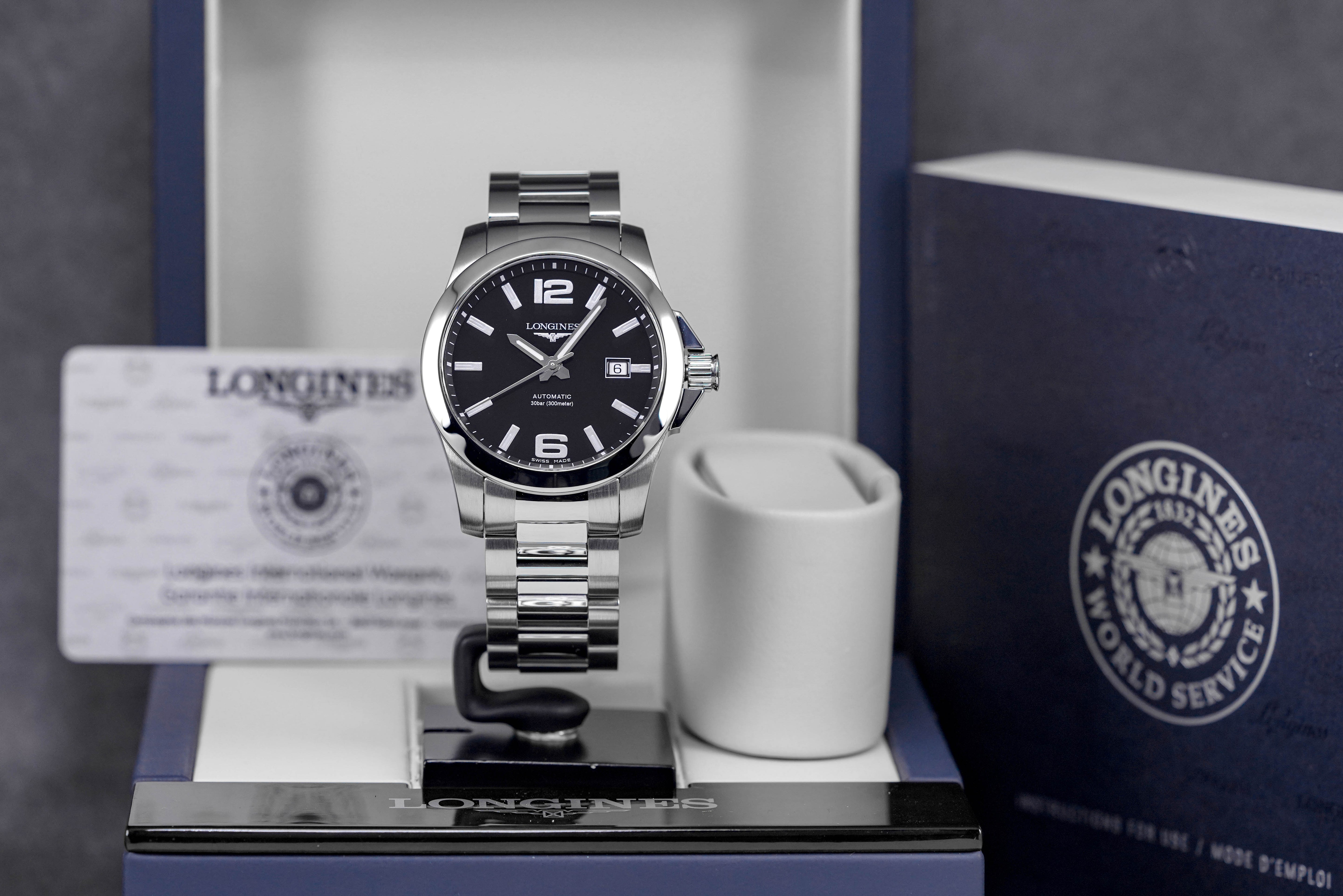 CONQUEST 41MM BLACK DIAL (2019)