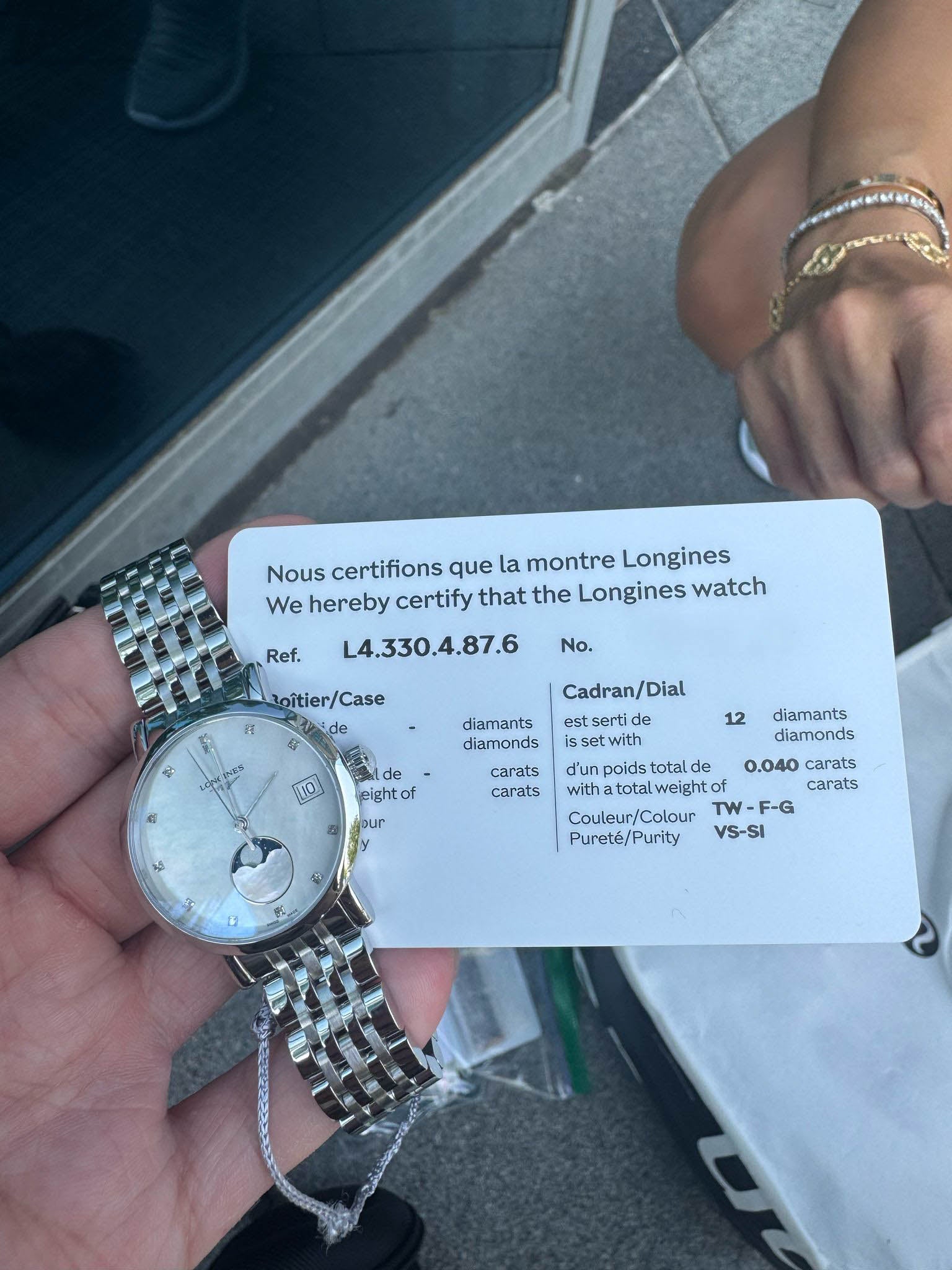ELEGANT COLLECTION MOONPHASE MOP DIAL