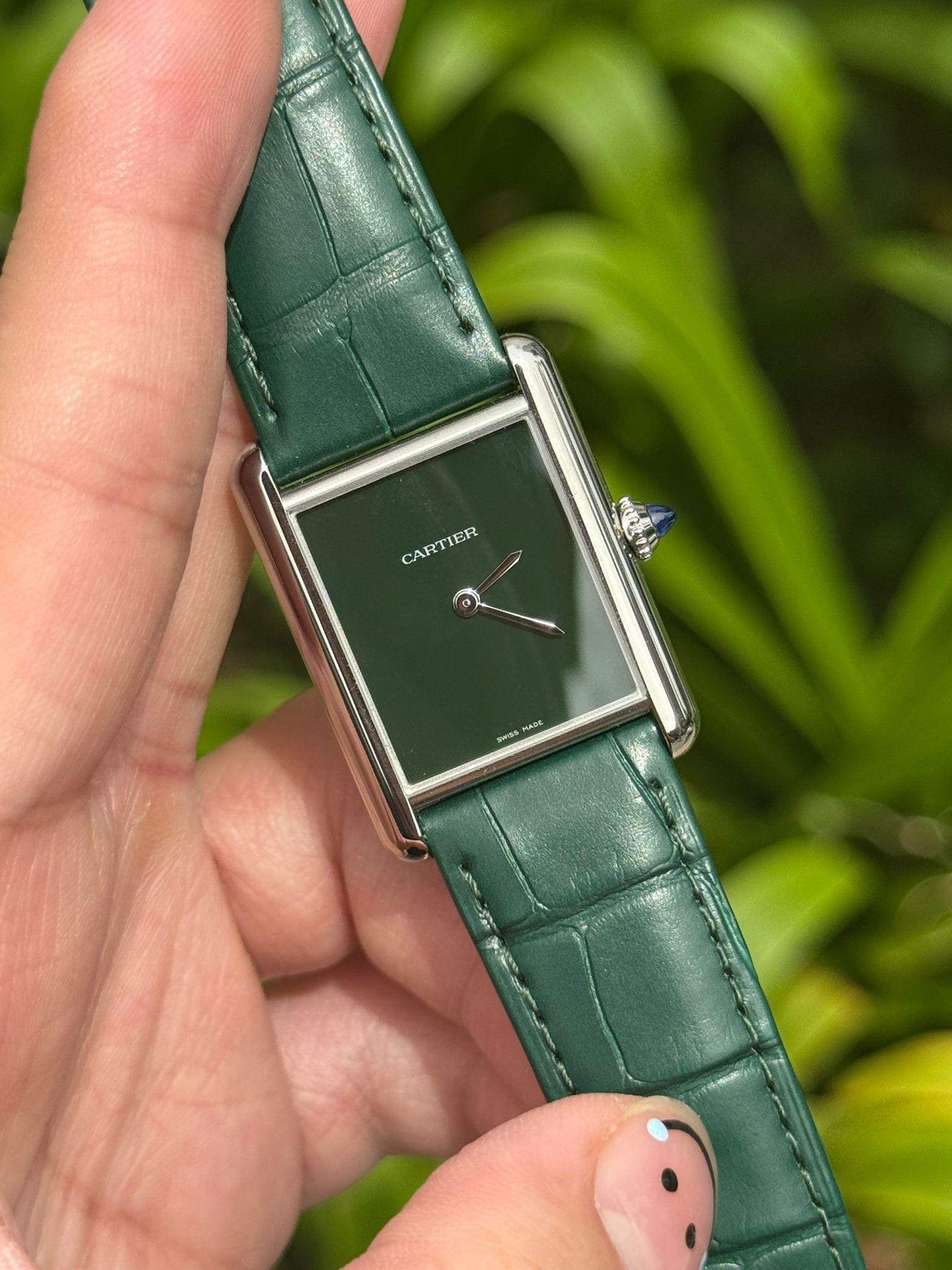 TANK MUST DE CARTIER L GREEN DIAL (2024)
