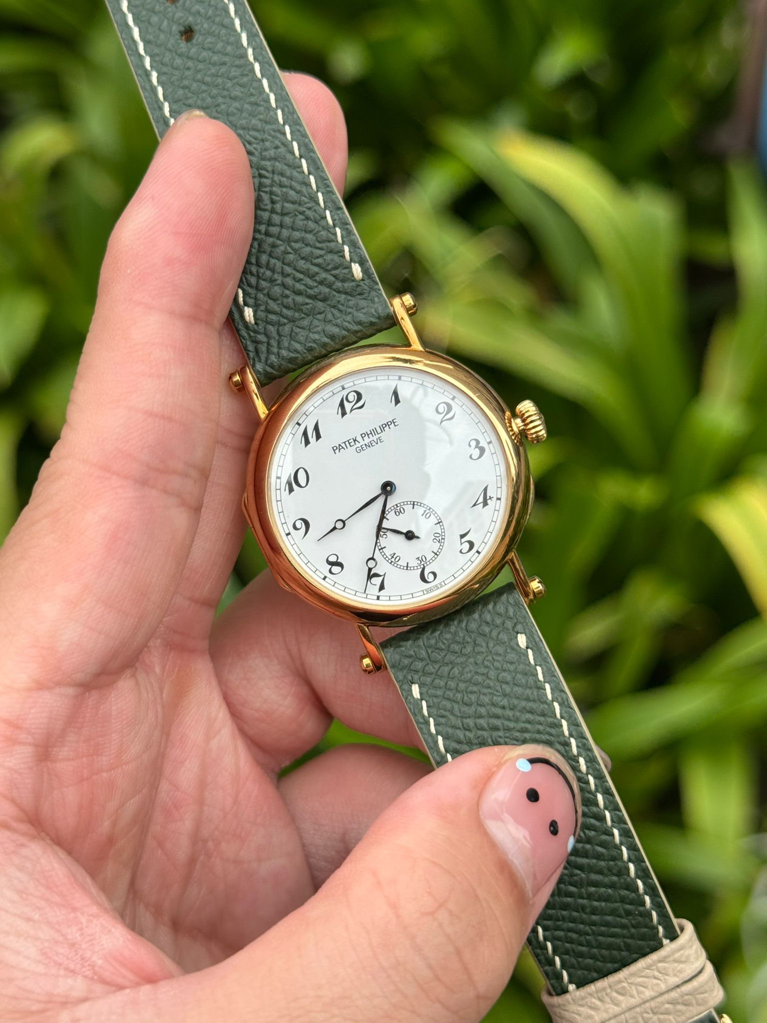 CALATRAVA OFFICER 150TH ANNIVERSARY YELLOWGOLD LIMITED EDITION WHITE DIAL (WATCH ONLY)