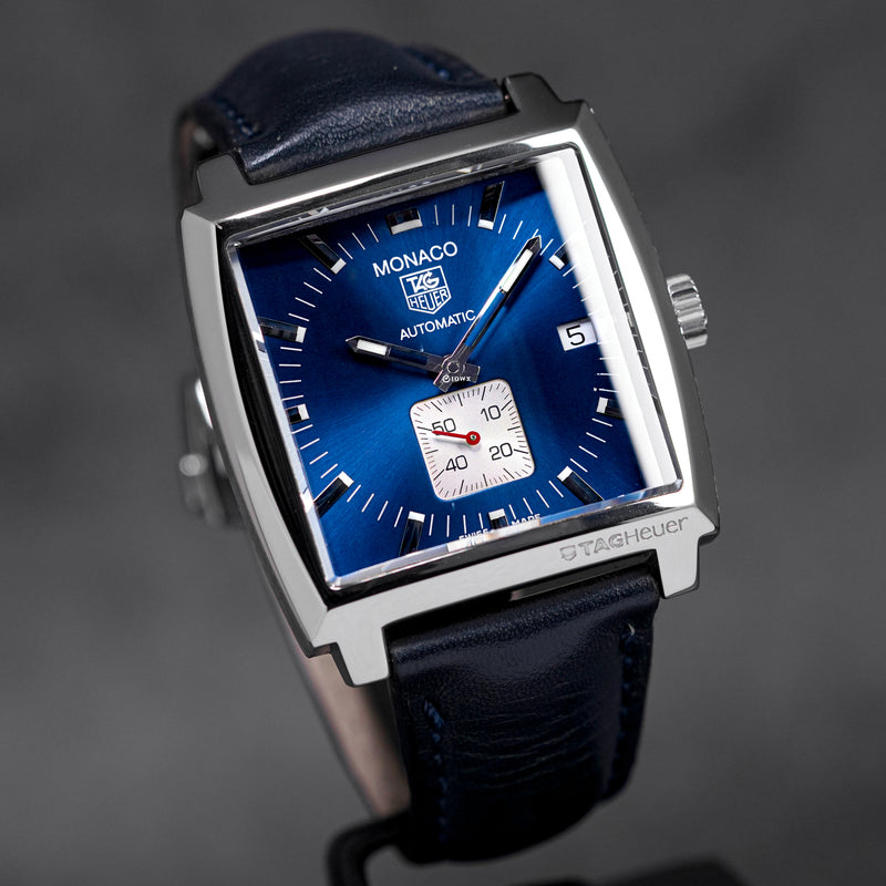 MONACO CALIBRE 6 SMALL SECONDS BLUE DIAL (WATCH ONLY)