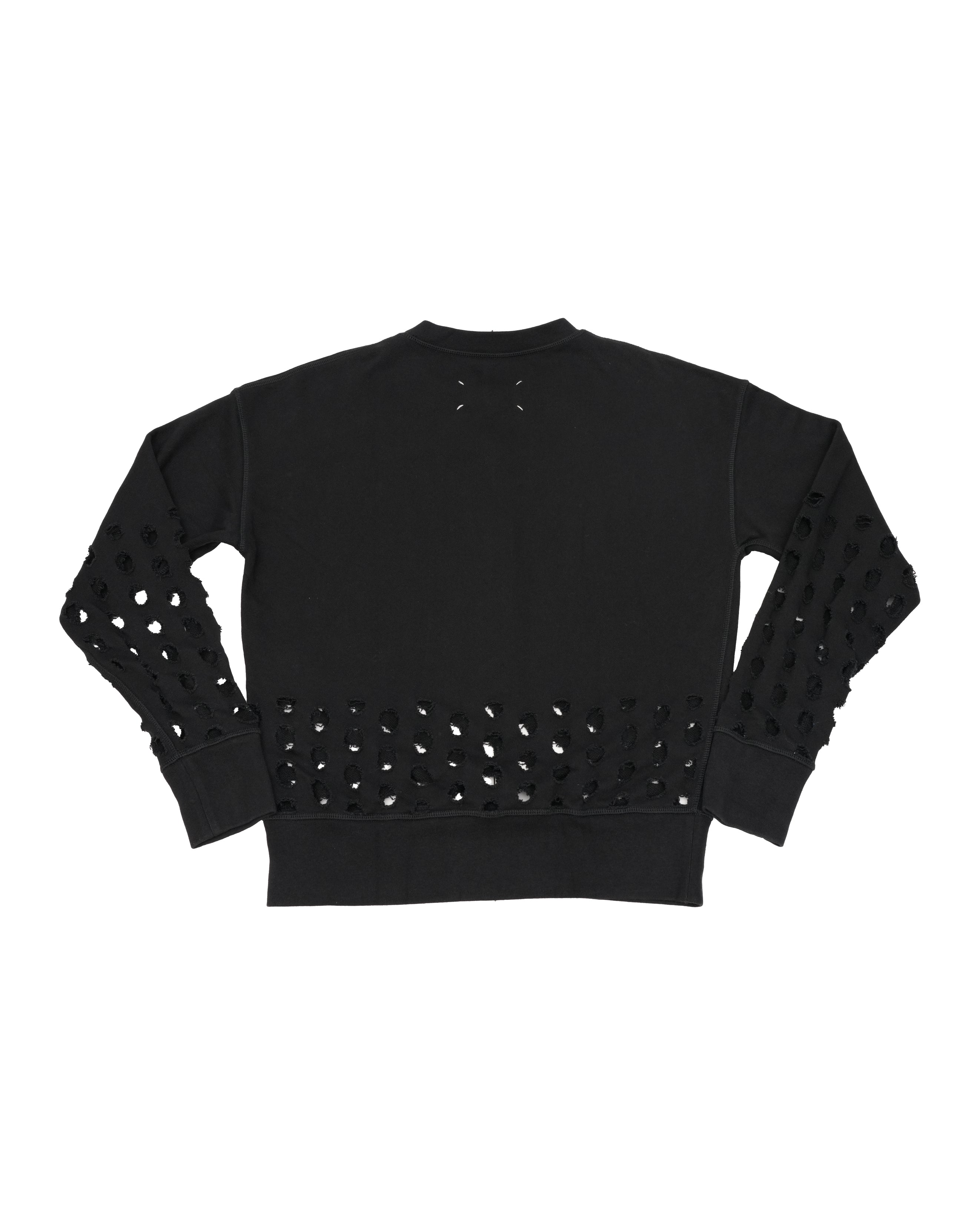 20SS SWEATER BLACK WITH PUNCH HOLE