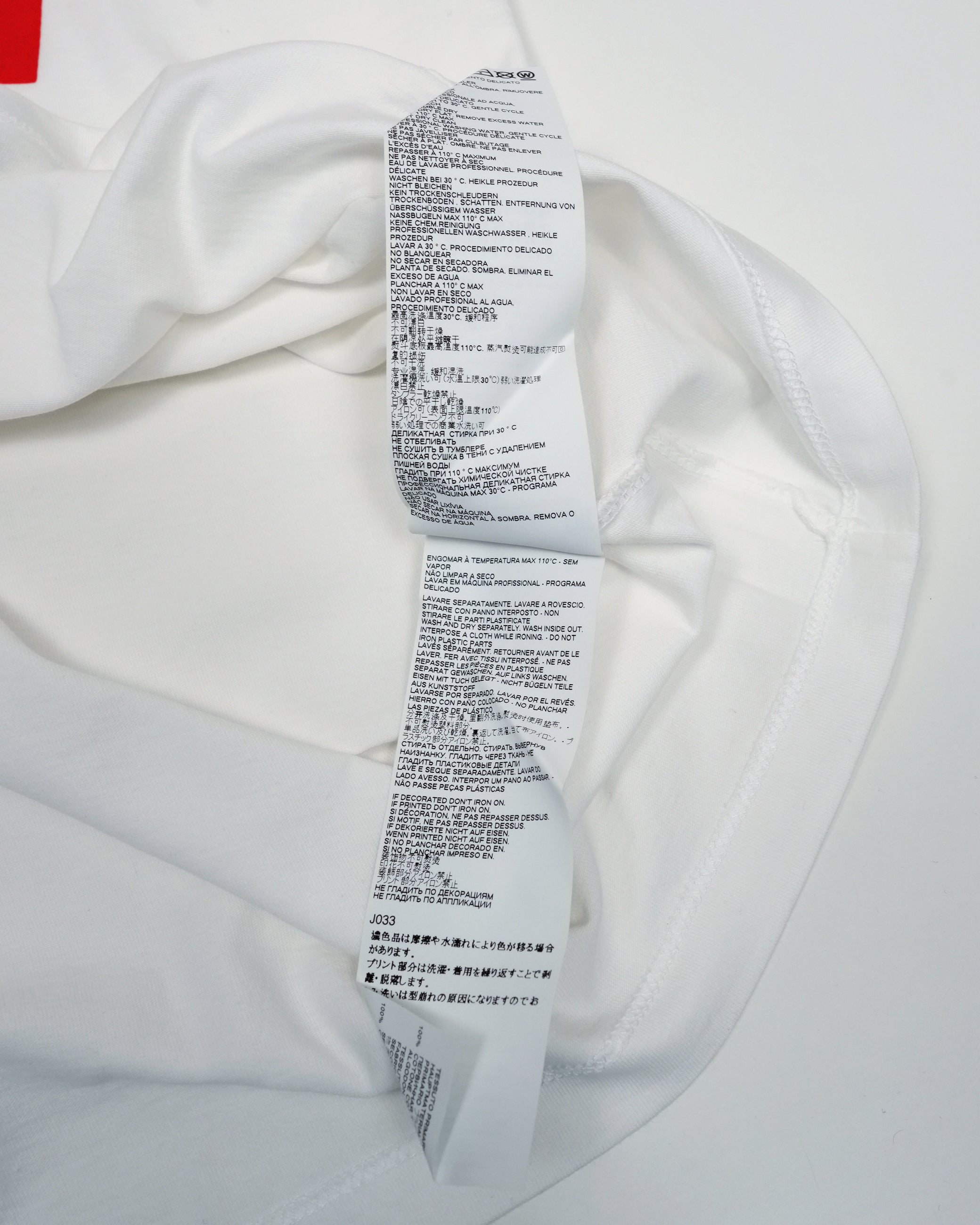 TAPE PRINT OVERSIZED T-SHIRT