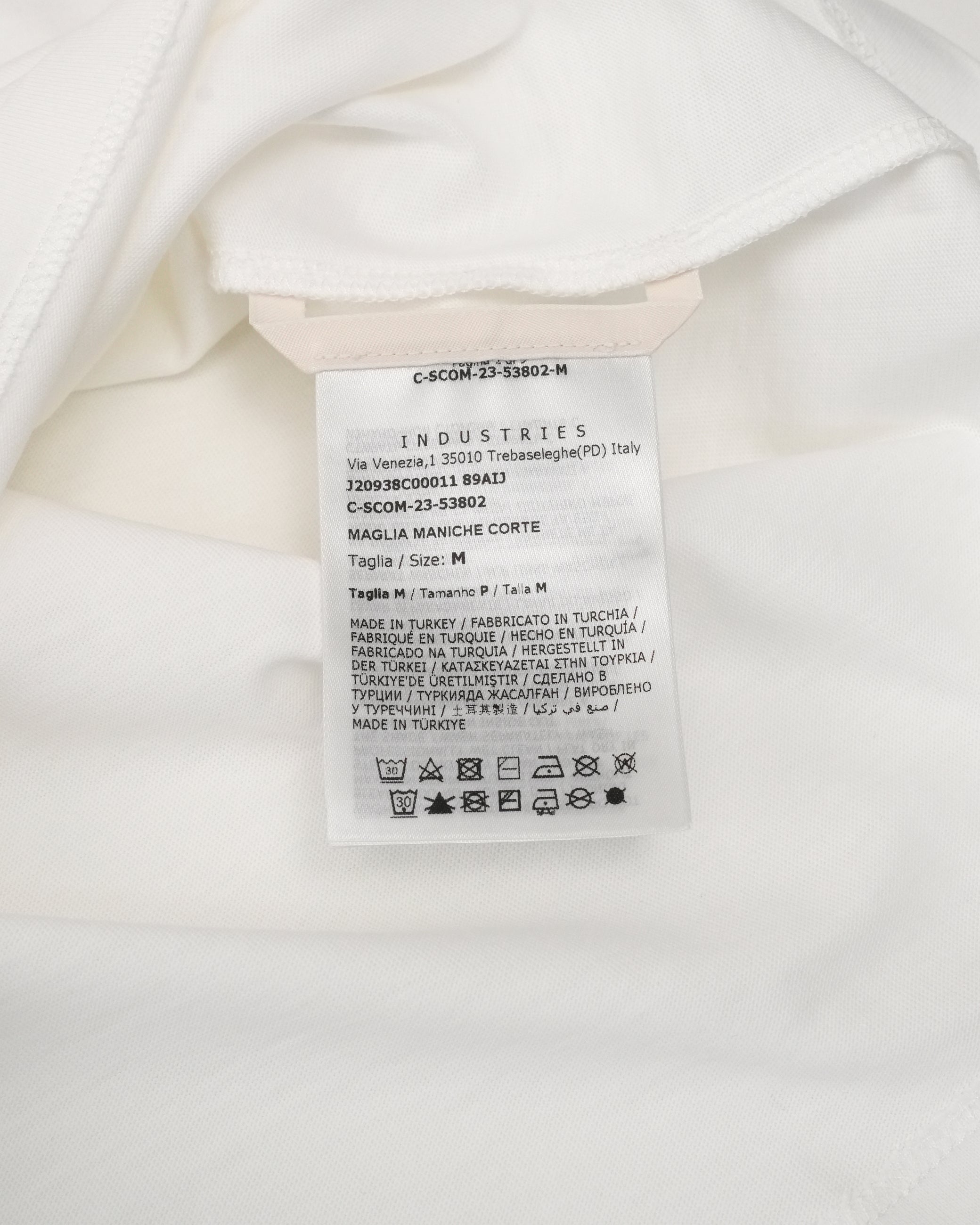 23 YEARS COTTON T-SHIRT M WHITE
