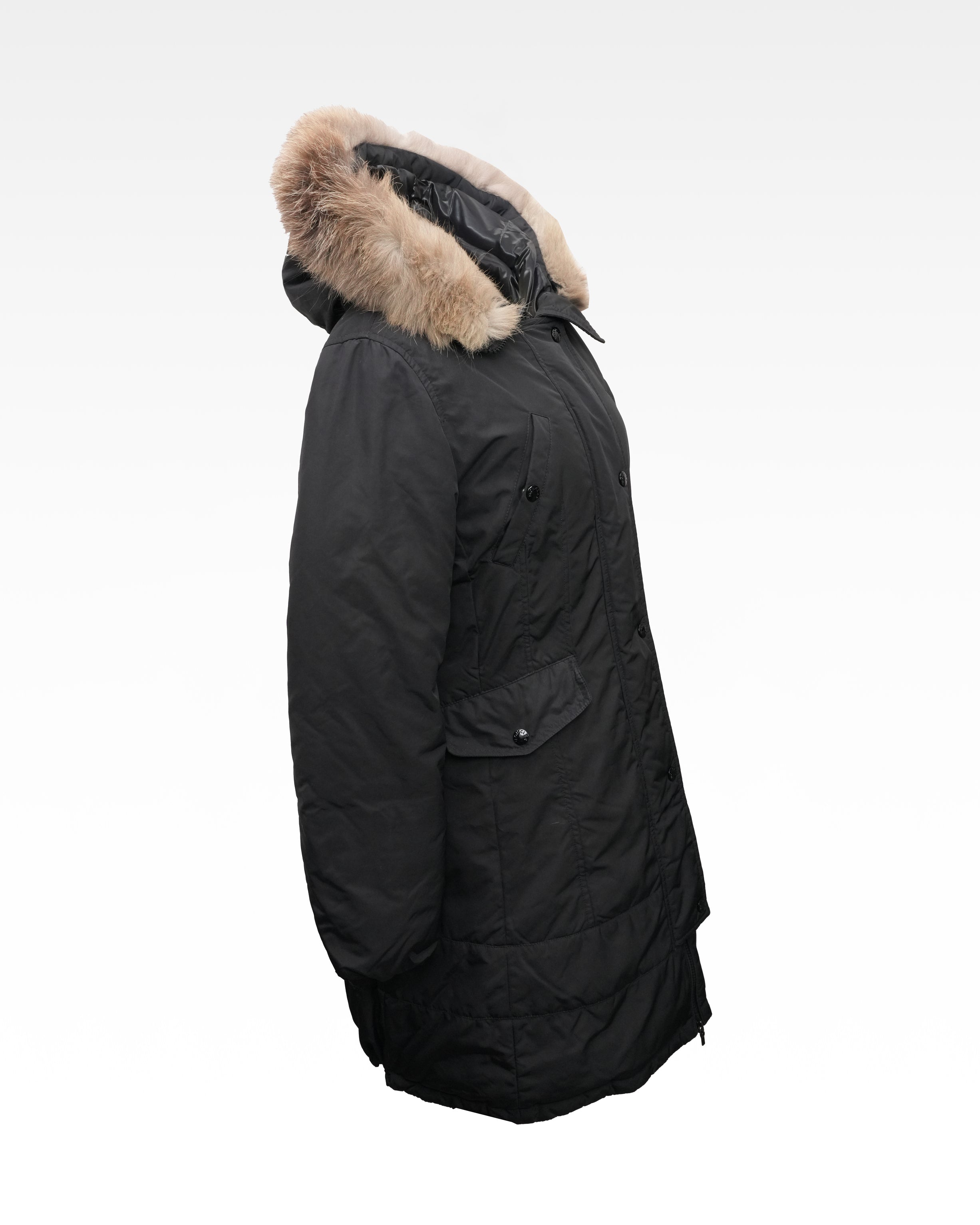 POLYESTER DOWN COAT BLACK