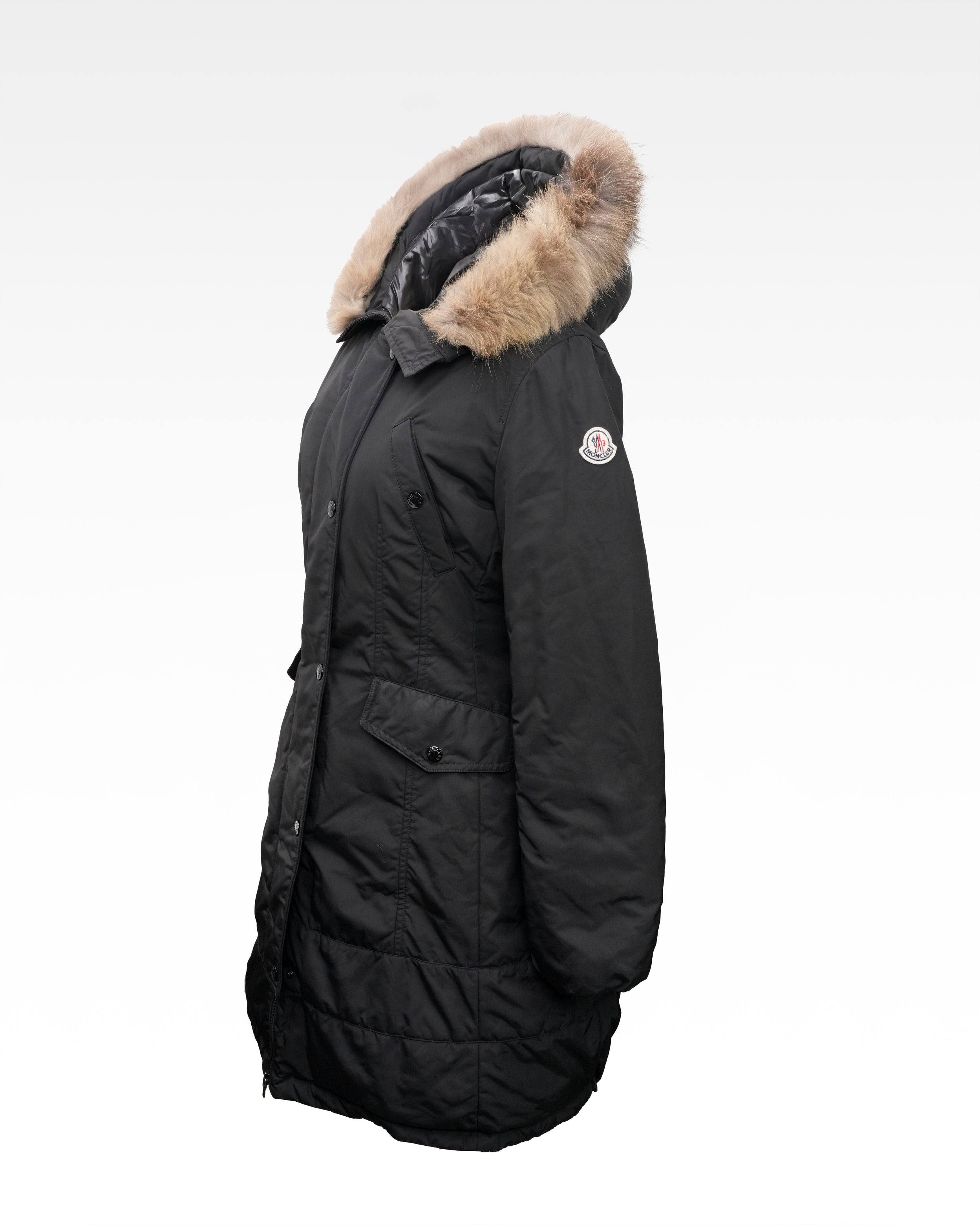 POLYESTER DOWN COAT BLACK