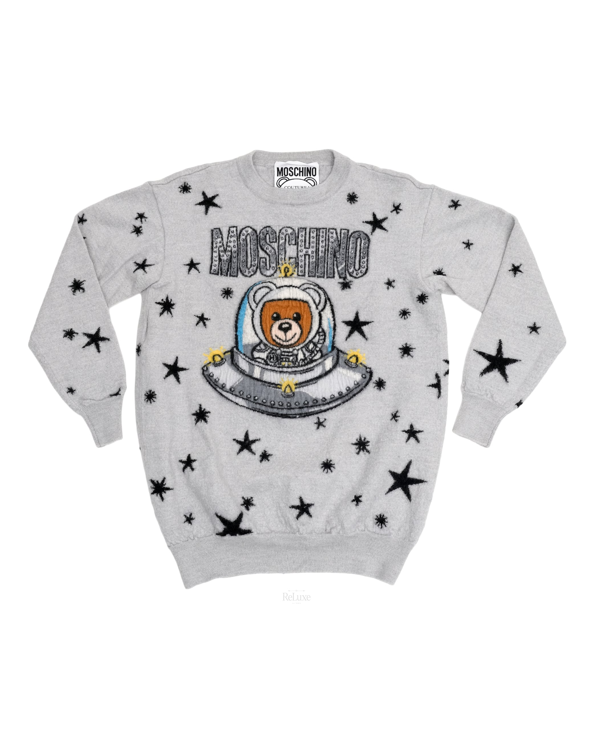 Moschino space bear store sweater