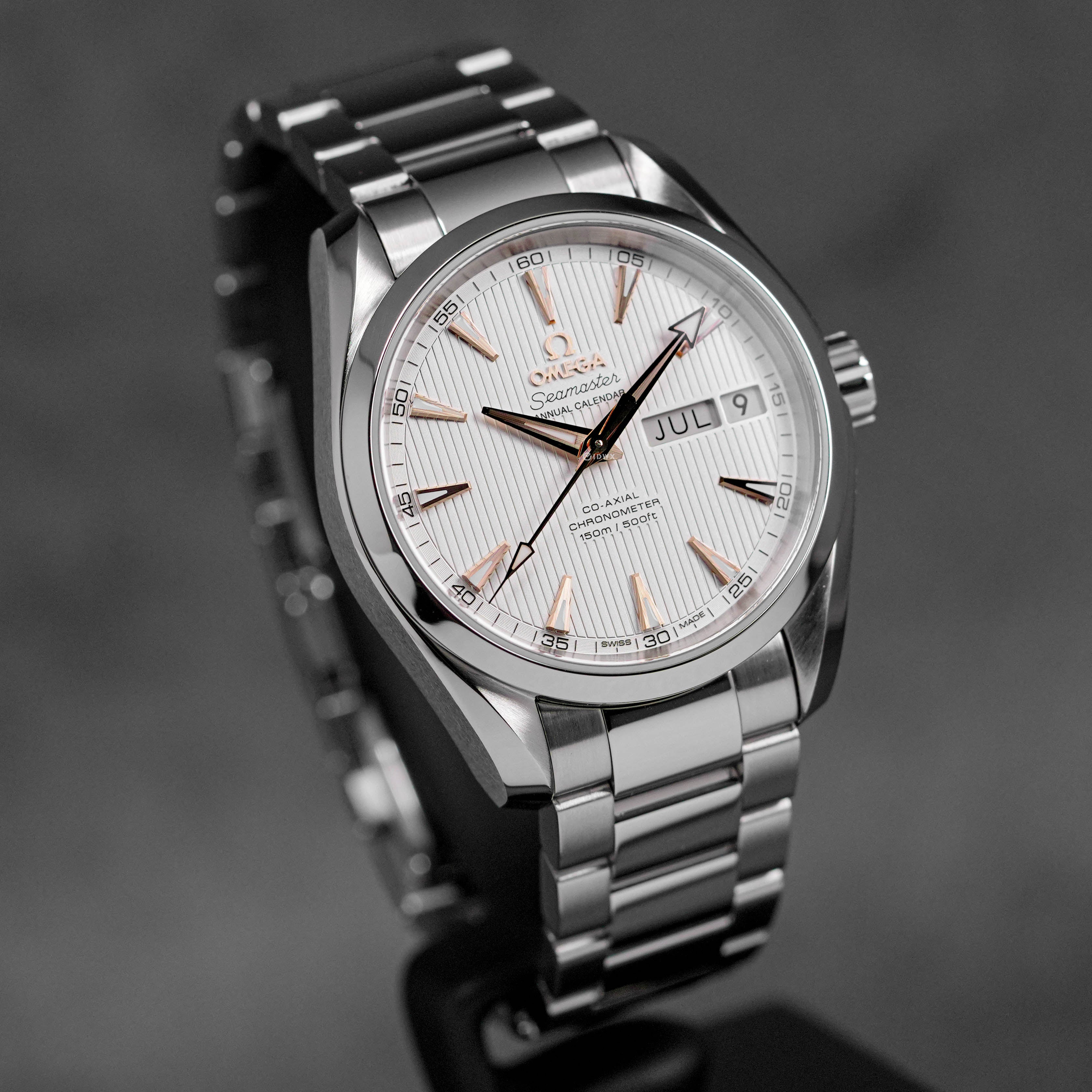 SEAMASTER AQUATERRA 150M CO-AXIAL ANNUAL CALENDAR SILVER DIAL (2023)