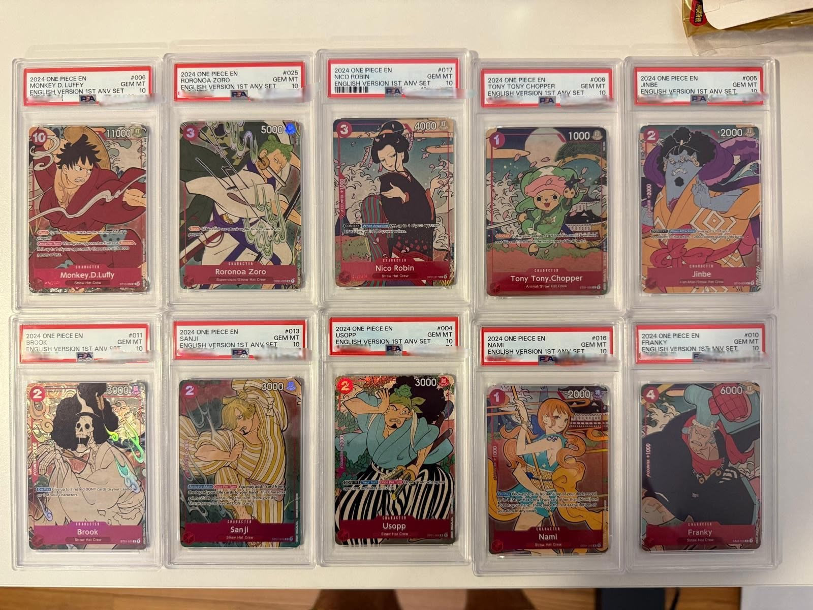 ONE PIECE 1ST ANNIVERSARY SET OF 10 STRAW HAT CREW (2024)
