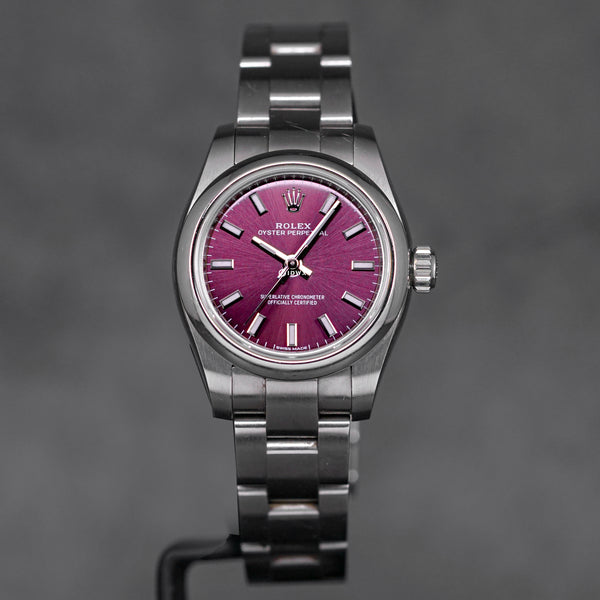 OYSTER PERPETUAL 26MM PURPLE DIAL (WATCH ONLY)