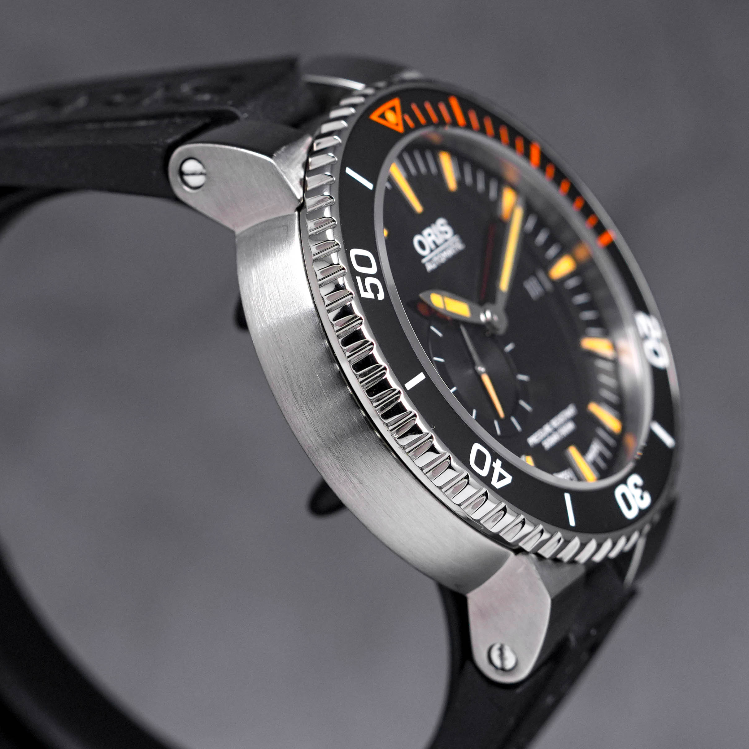 ORIS AQUIS CARLOS COSTE TITANIUM LIMITED EDITION IV BLACK DIAL UNDATED IDWX