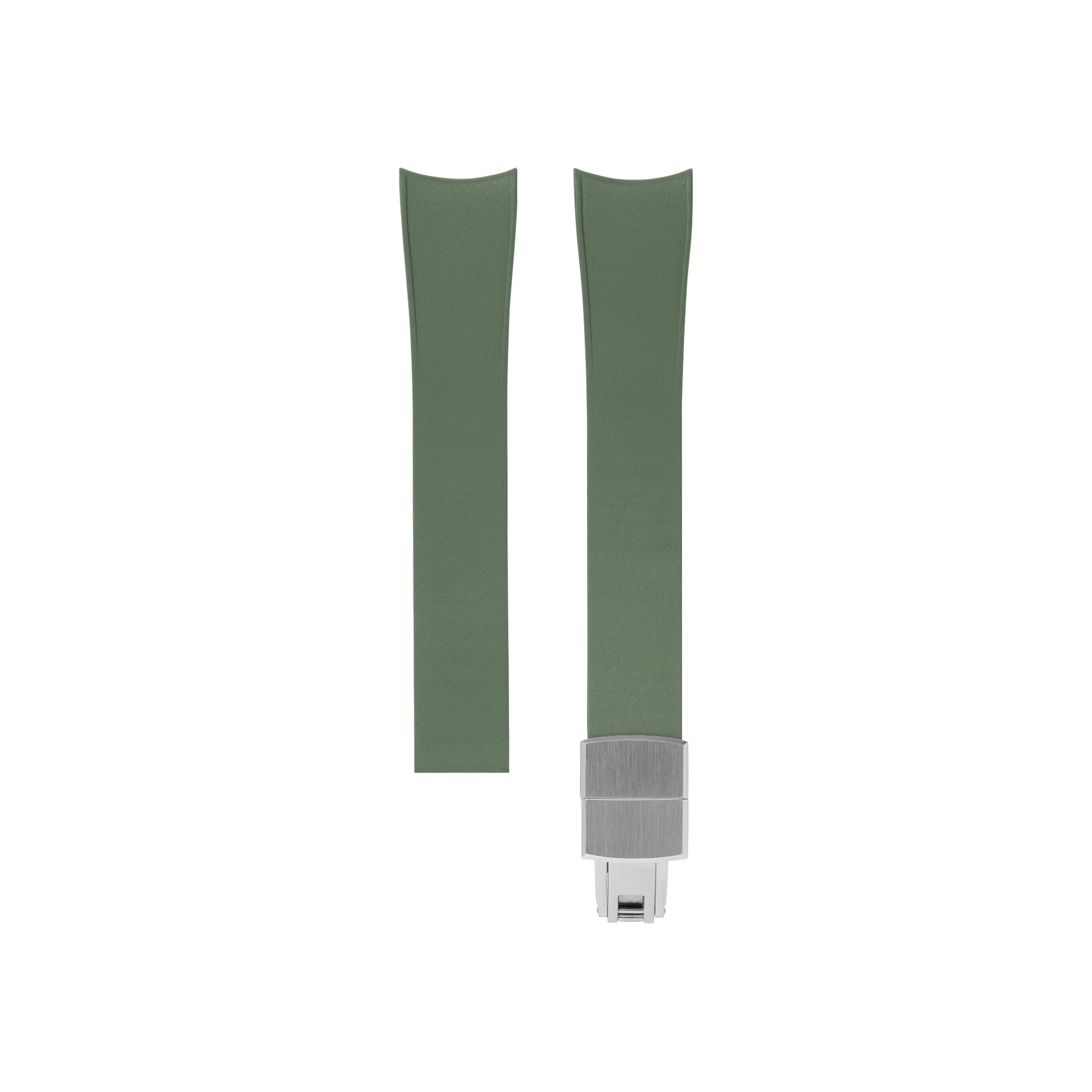 Delugs Curved Rubber Strap Olive Green