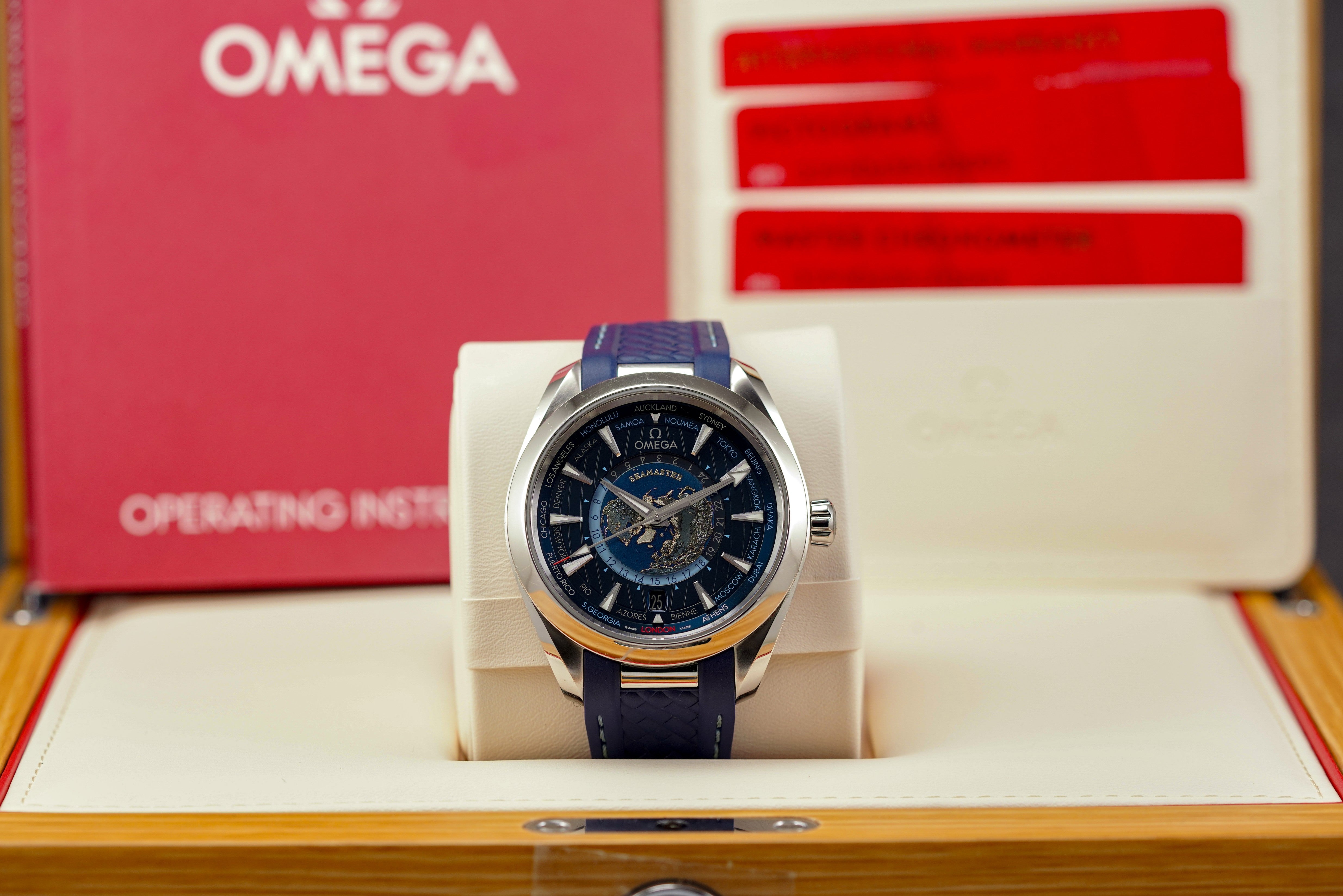 Harga Omega Seamaster Aqua Terra Worldtimer Blue