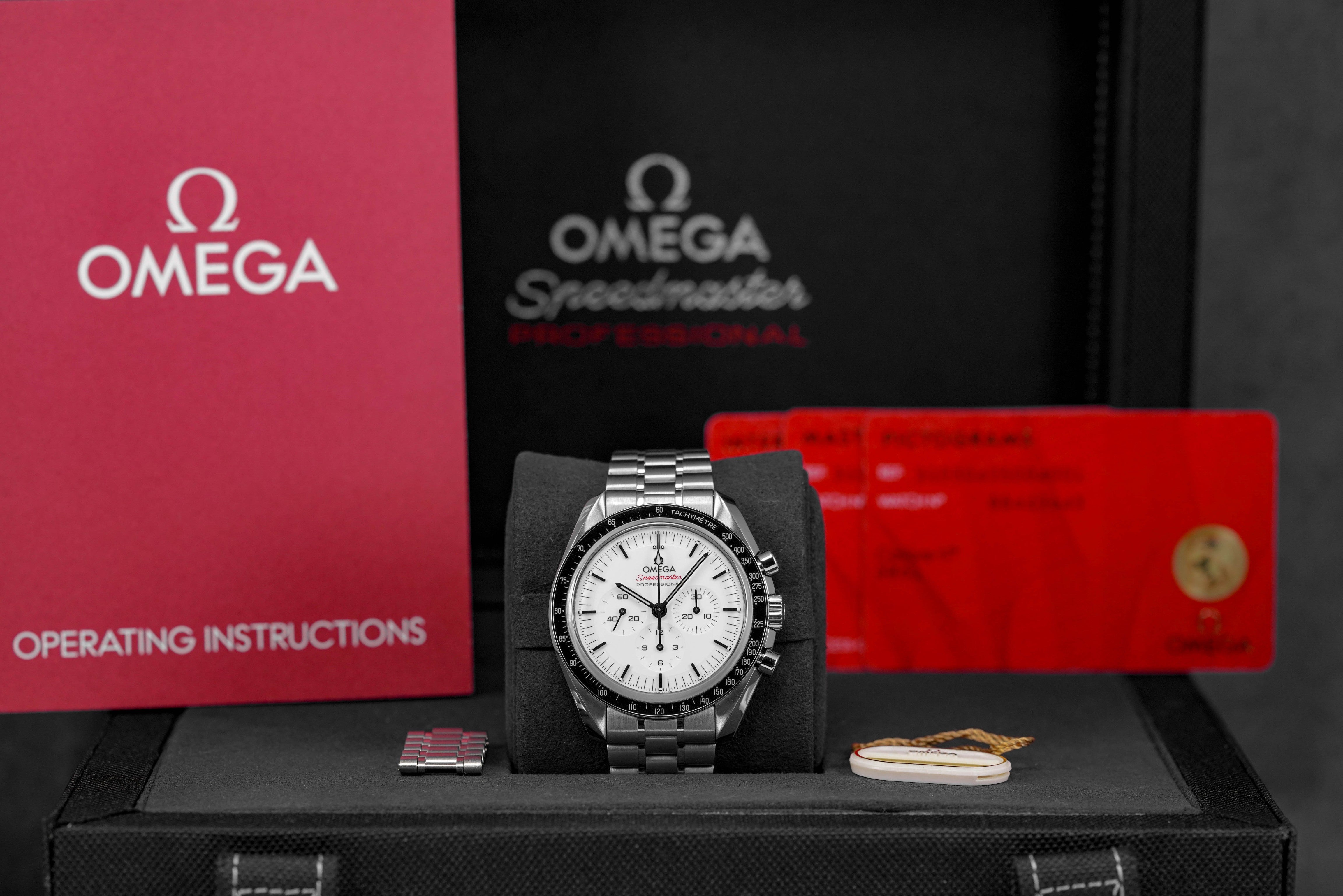 Harga Omega Speedmaster Moonwatch Sapphire White