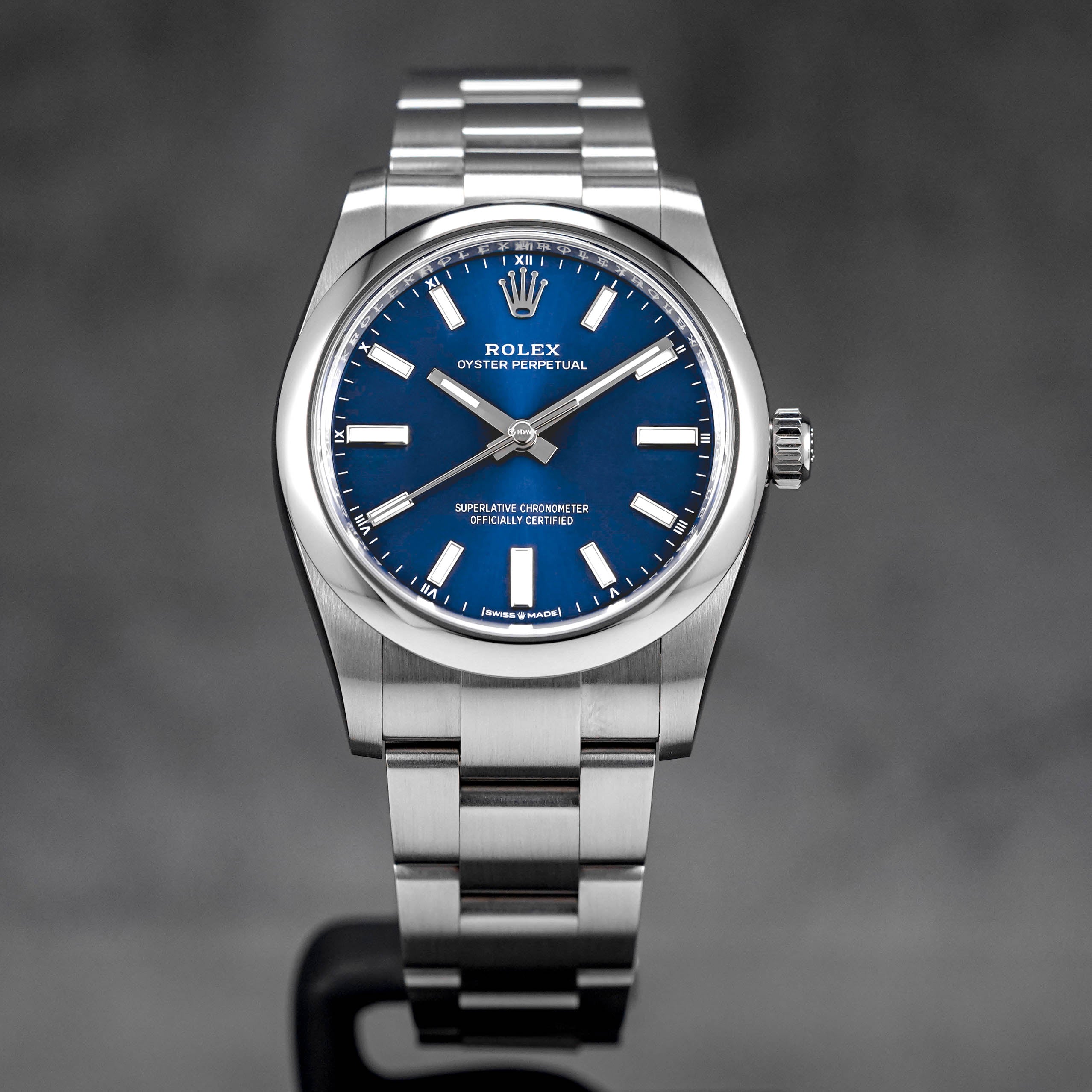 ROLEX OYSTER PERPETUAL 34MM BLUE DIAL (2023) IDWX