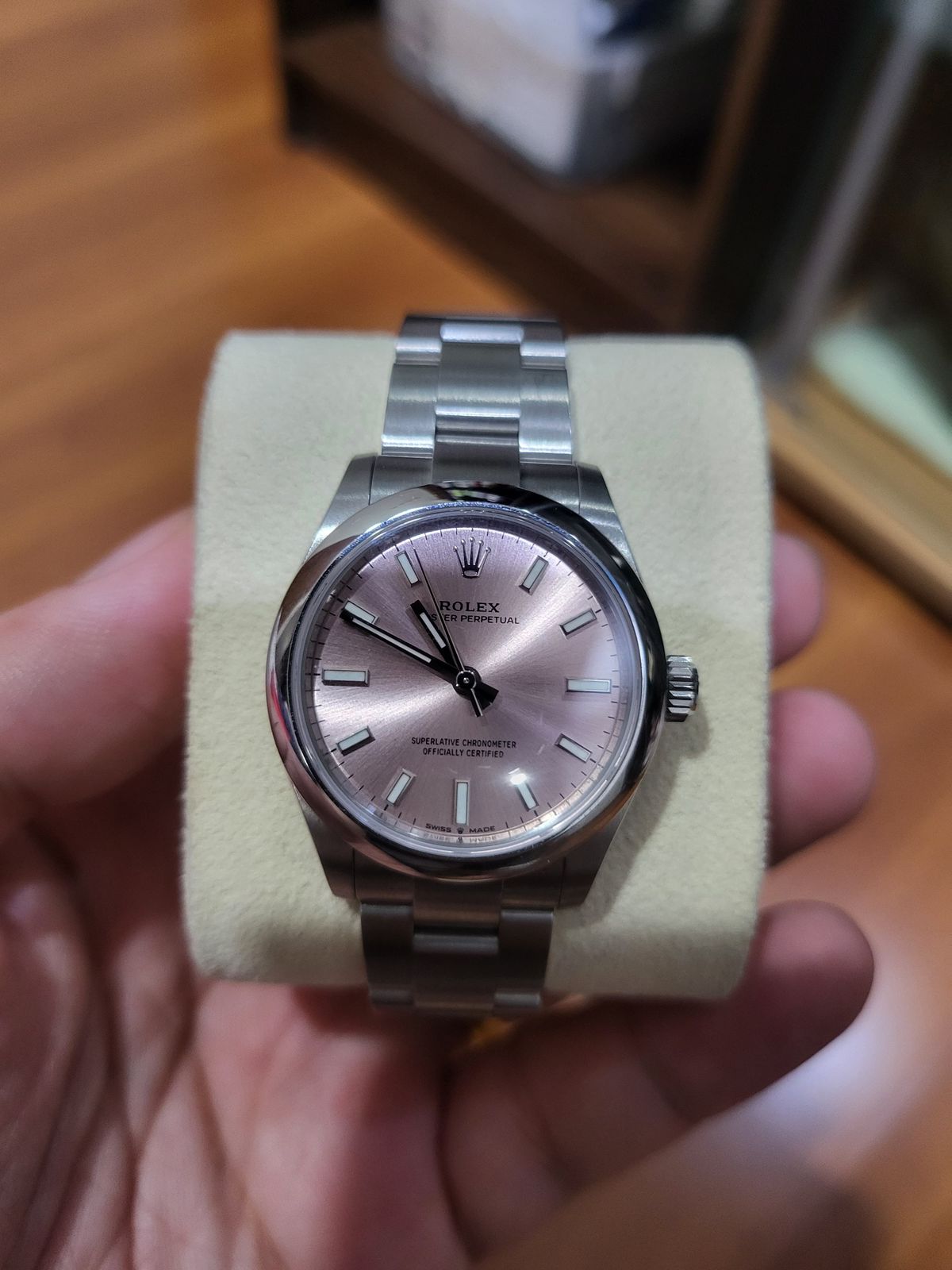 OYSTER PERPETUAL 31MM PINK DIAL(2023)