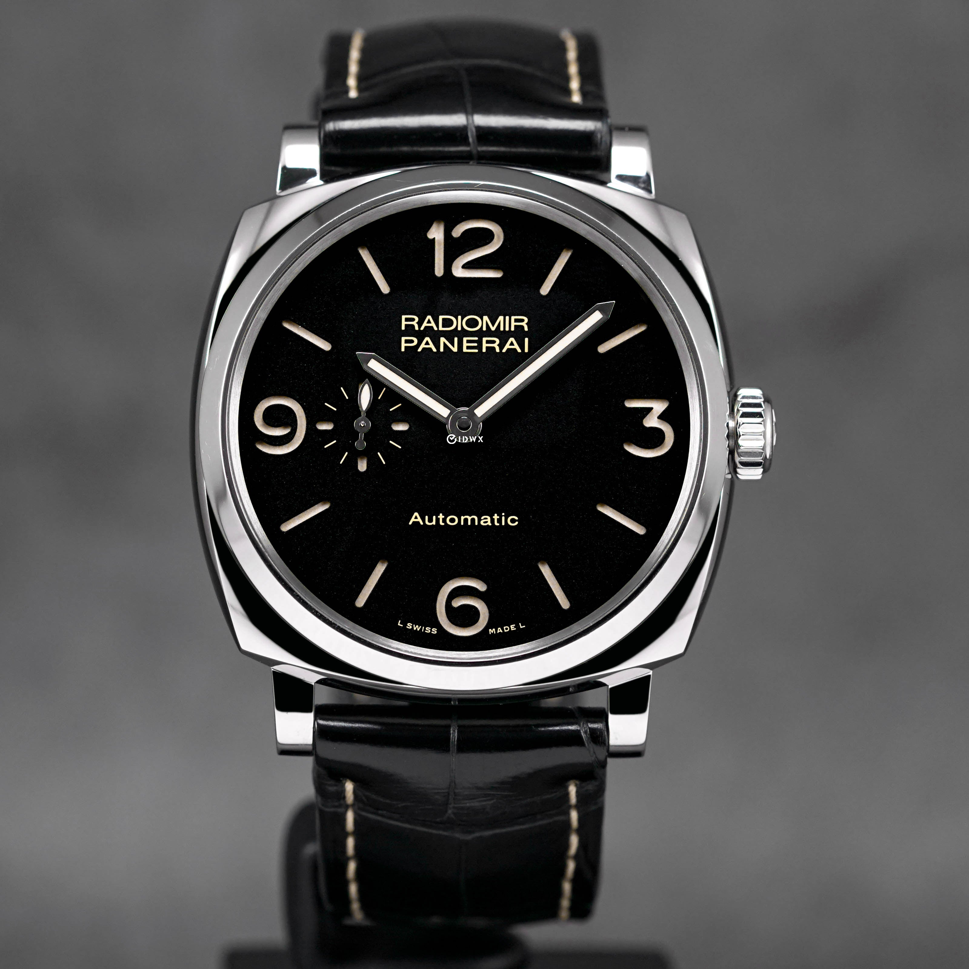 PANERAI RADIOMIR 1940 3 DAYS 45MM STEEL BLACK DIAL PAM 572 2015 IDWX