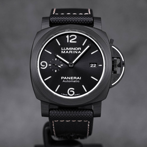 LUMINOR MARINA 44MM CARBOTECH '70TH YEARS OF LUMINOR' BLACK DIAL PAM 1118 LIMITED EDITION