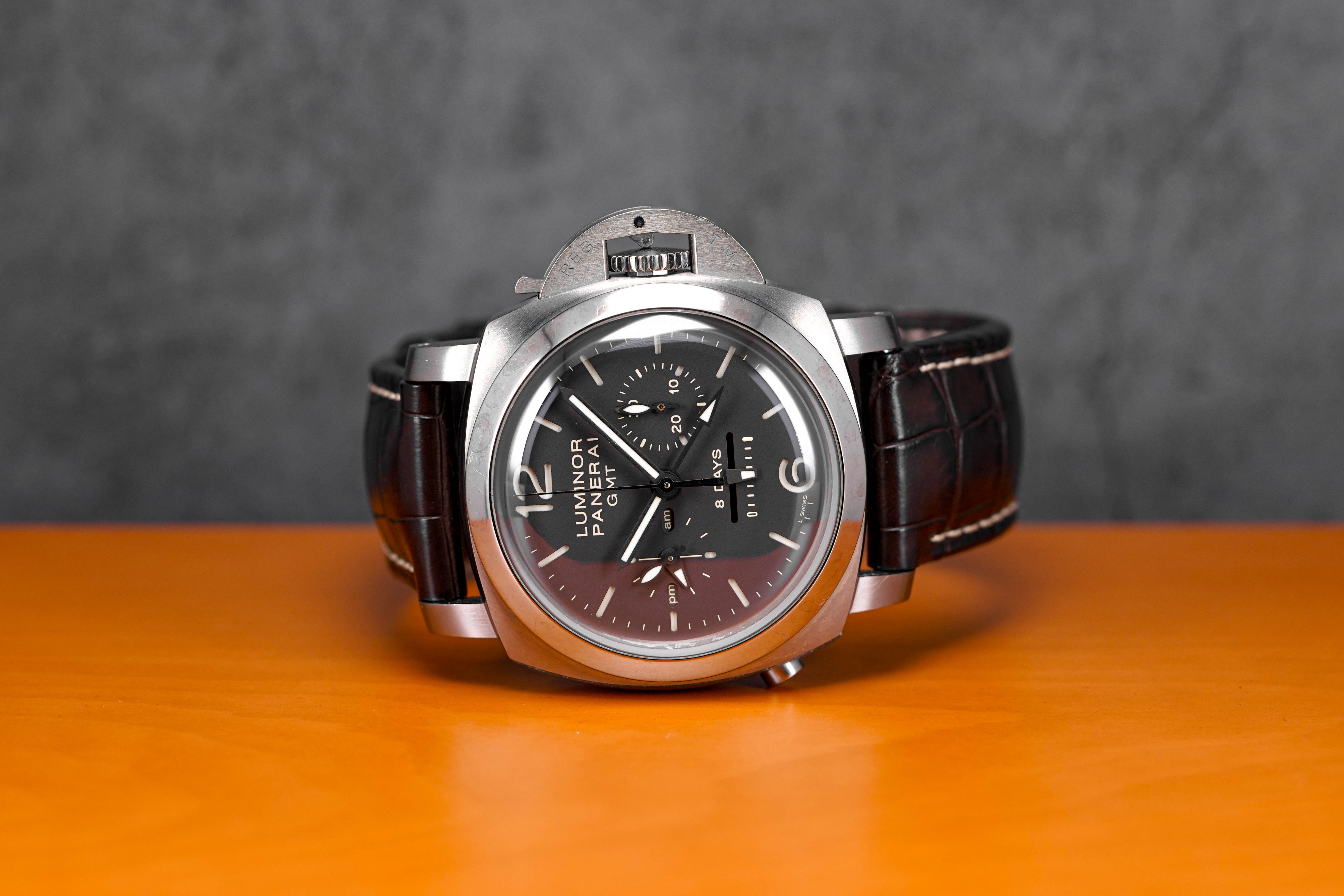 LUMINOR 1950 8 DAYS GMT CHRONOGRAPH MONOPULSANTE TITANIUM PAM 311 (2014)