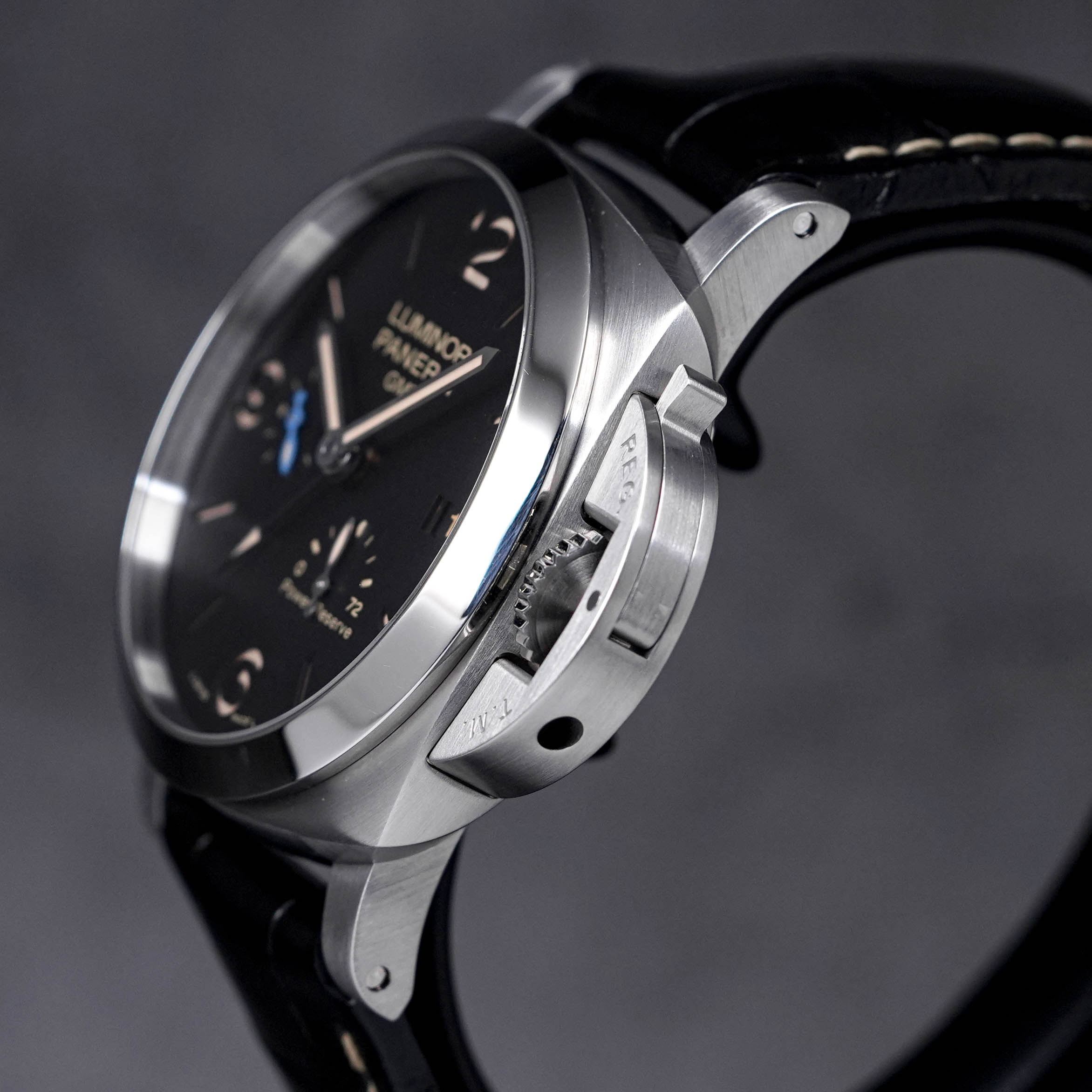 LUMINOR 1950 3 DAYS GMT POWER RESERVE BLACK DIAL PAM 1321 (2022)