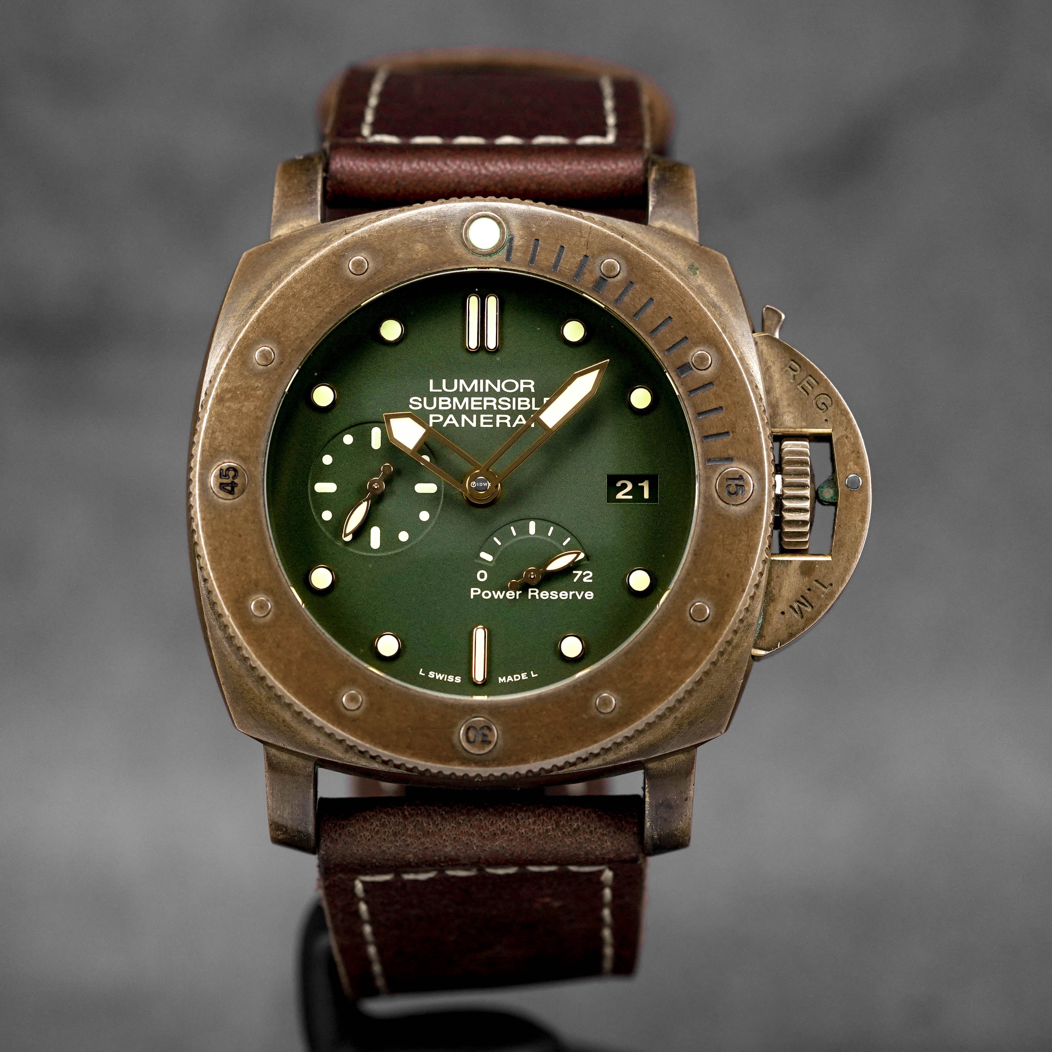 PANERAI LUMINOR SUBMERSIBLE 1950 3 DAYS BRONZO PAM 507 LIMITED EDITION UNDATED IDWX