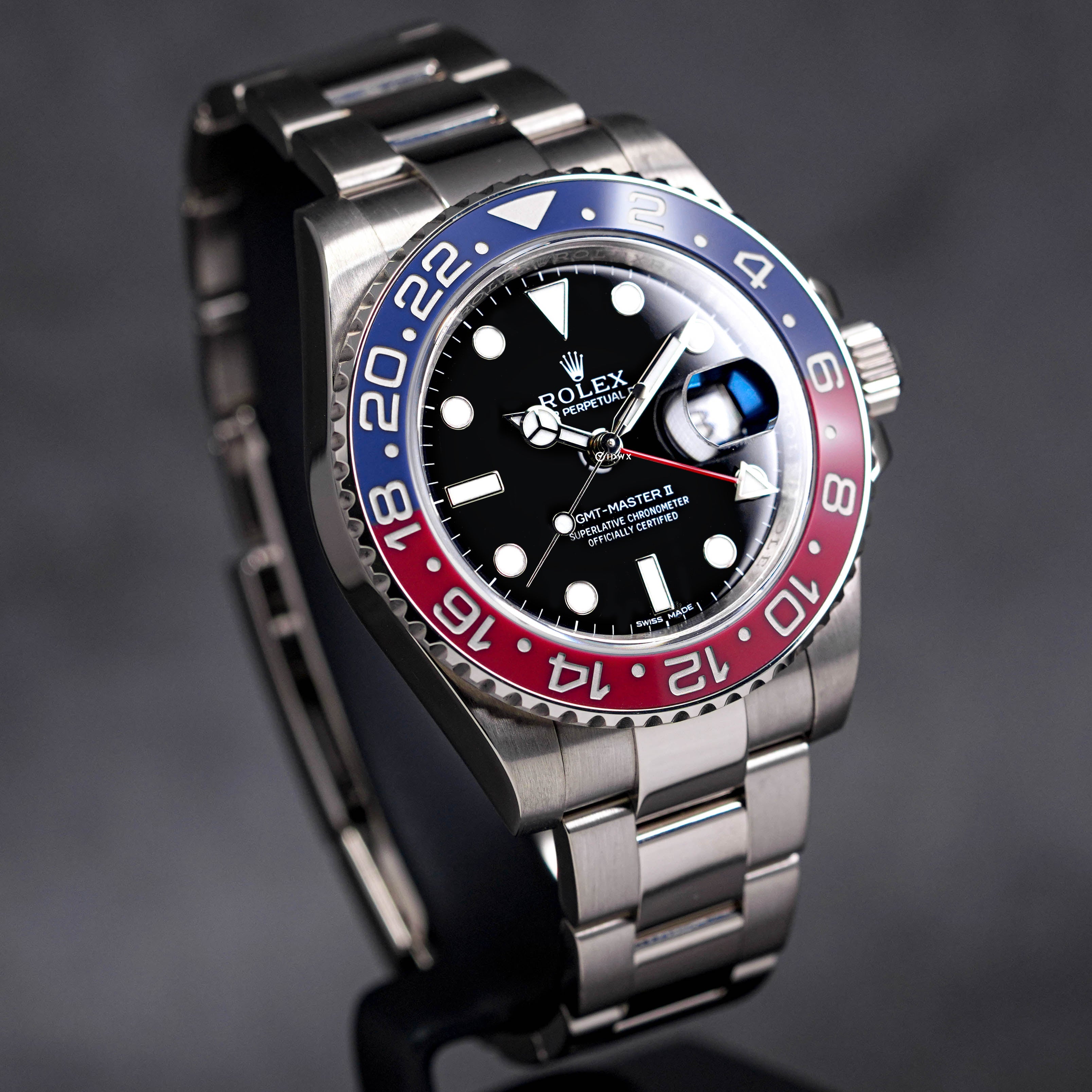 GMT MASTER-II PEPSI WHITEGOLD BLACK DIAL (2016)