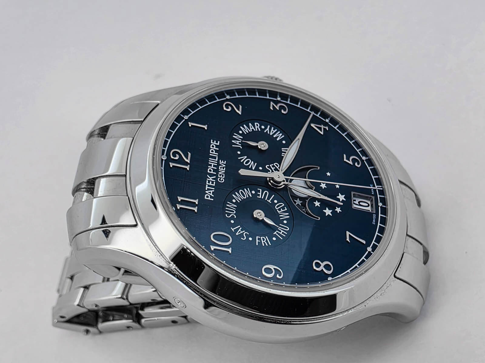COMPLICATIONS 4947/1A STEEL ANNUAL CALENDAR MOONPHASE BLUE DIAL (2024)