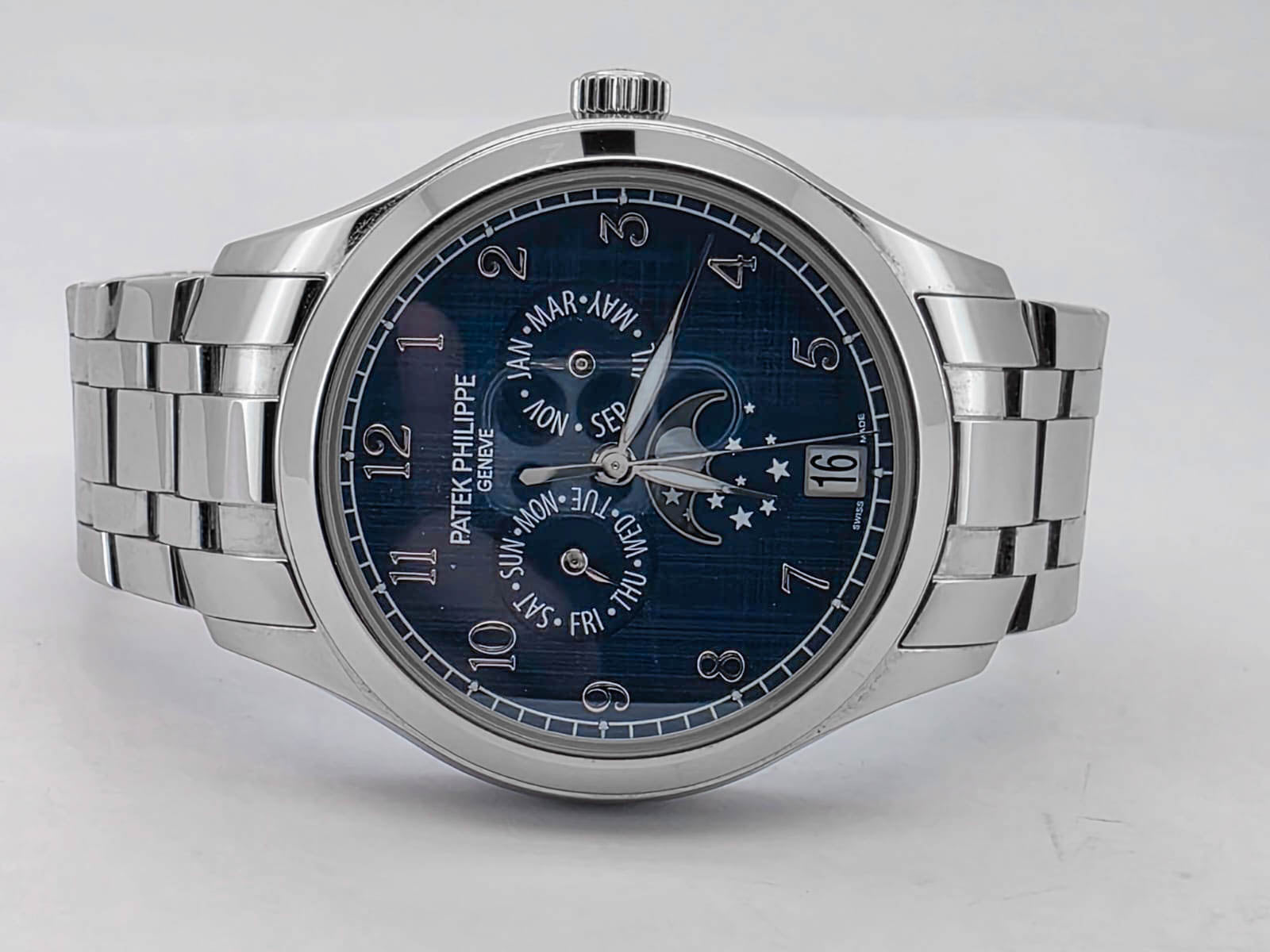 COMPLICATIONS 4947/1A STEEL ANNUAL CALENDAR MOONPHASE BLUE DIAL (2024)