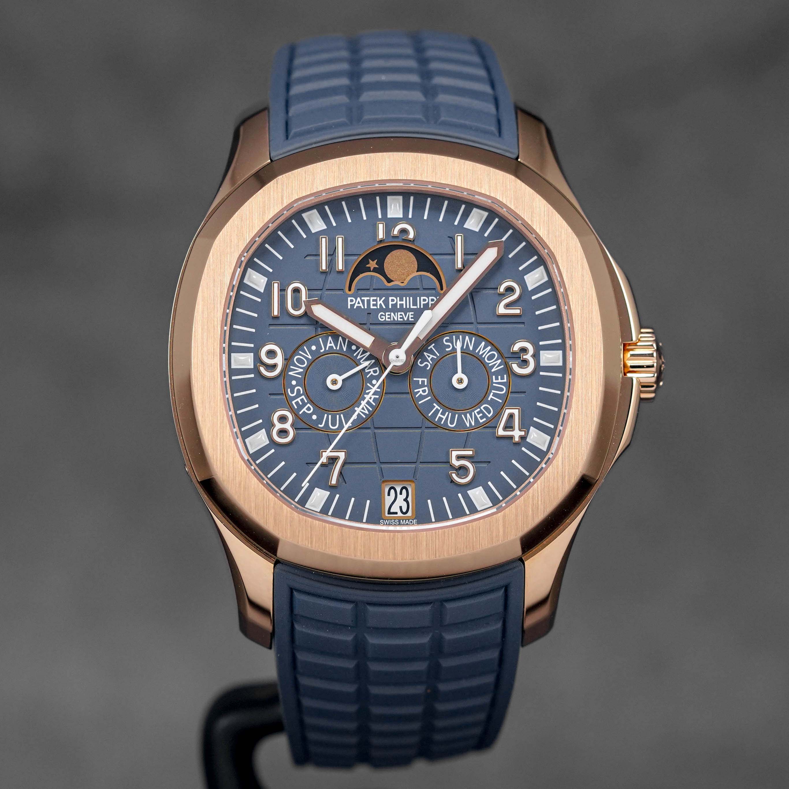 AQUANAUT LUCE ANNUAL CALENDAR 5261R ROSEGOLD BLUE GRAY (2023)