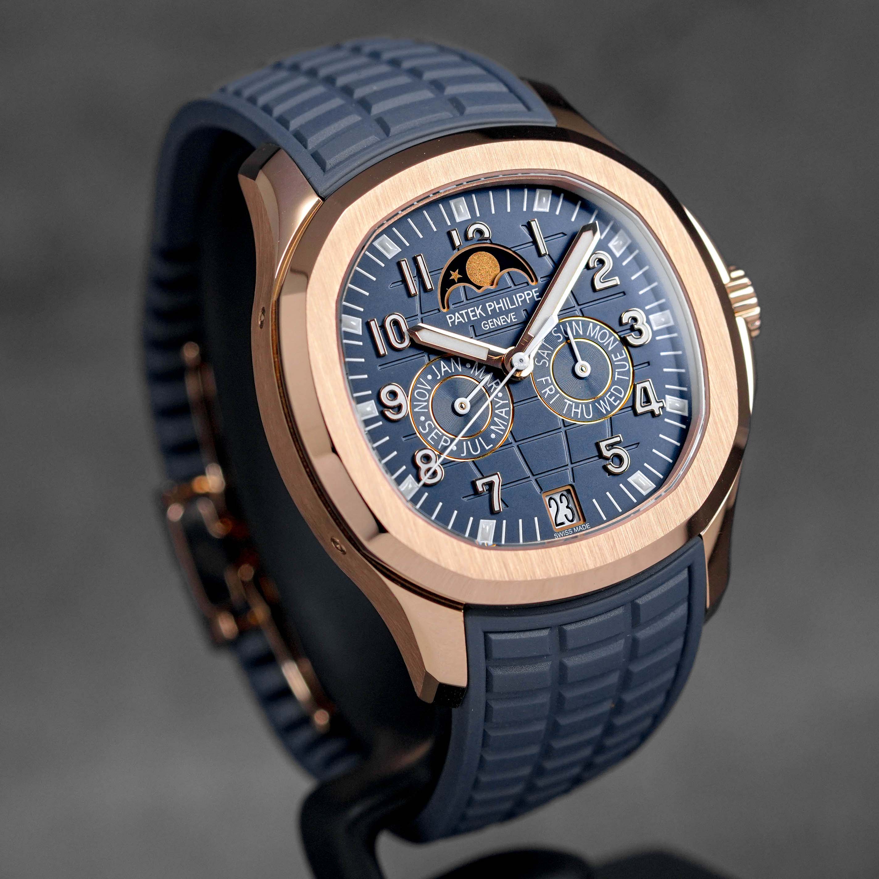 AQUANAUT LUCE ANNUAL CALENDAR 5261R ROSEGOLD BLUE GRAY (2023)