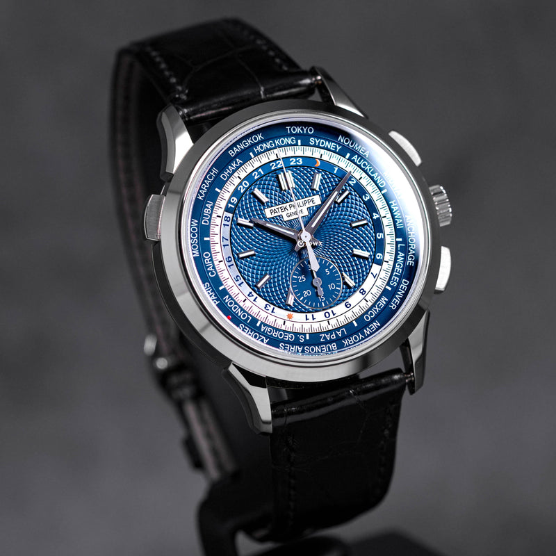 COMPLICATIONS 5930G WHITEGOLD WORLD TIME FLYBACK CHRONOGRAPH BLUE DIAL (2019)