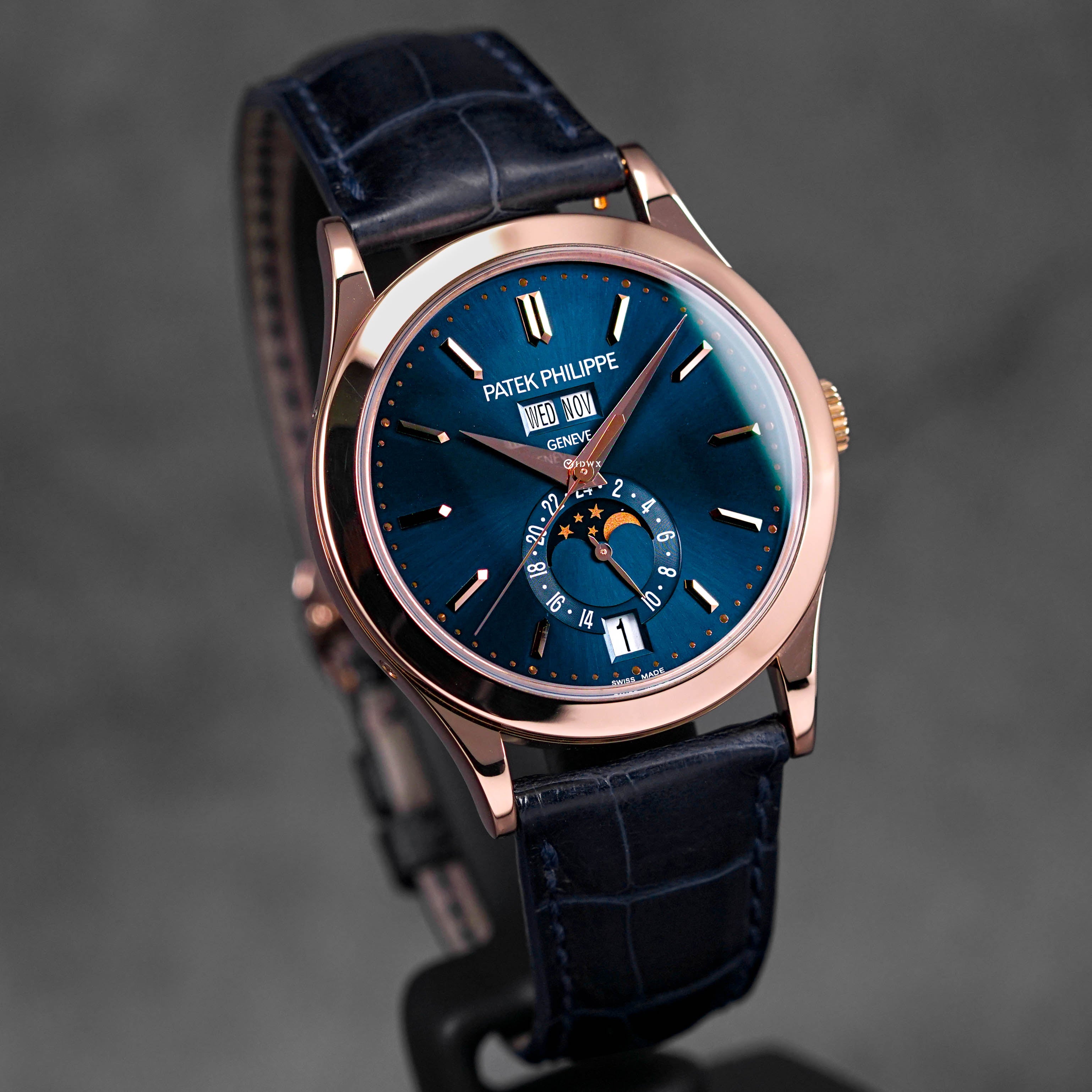 COMPLICATIONS 5396R ROSEGOLD ANNUAL CALENDAR MOONPHASE BLUE DIAL (2017)