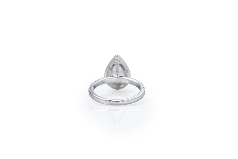 Pear Side Stones Ring