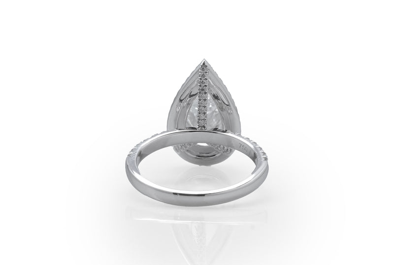 Pear Side Stones Ring