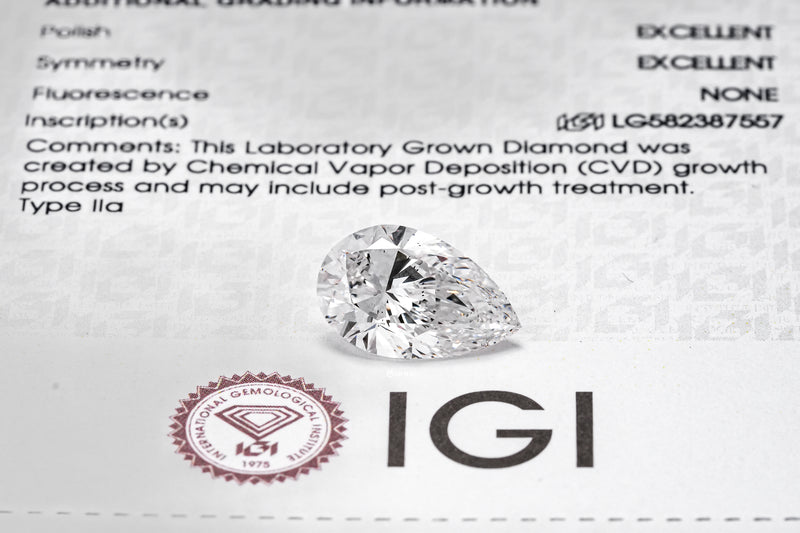 LAB GROWN DIAMOND BY IGI - PS 5CT / E-VS1