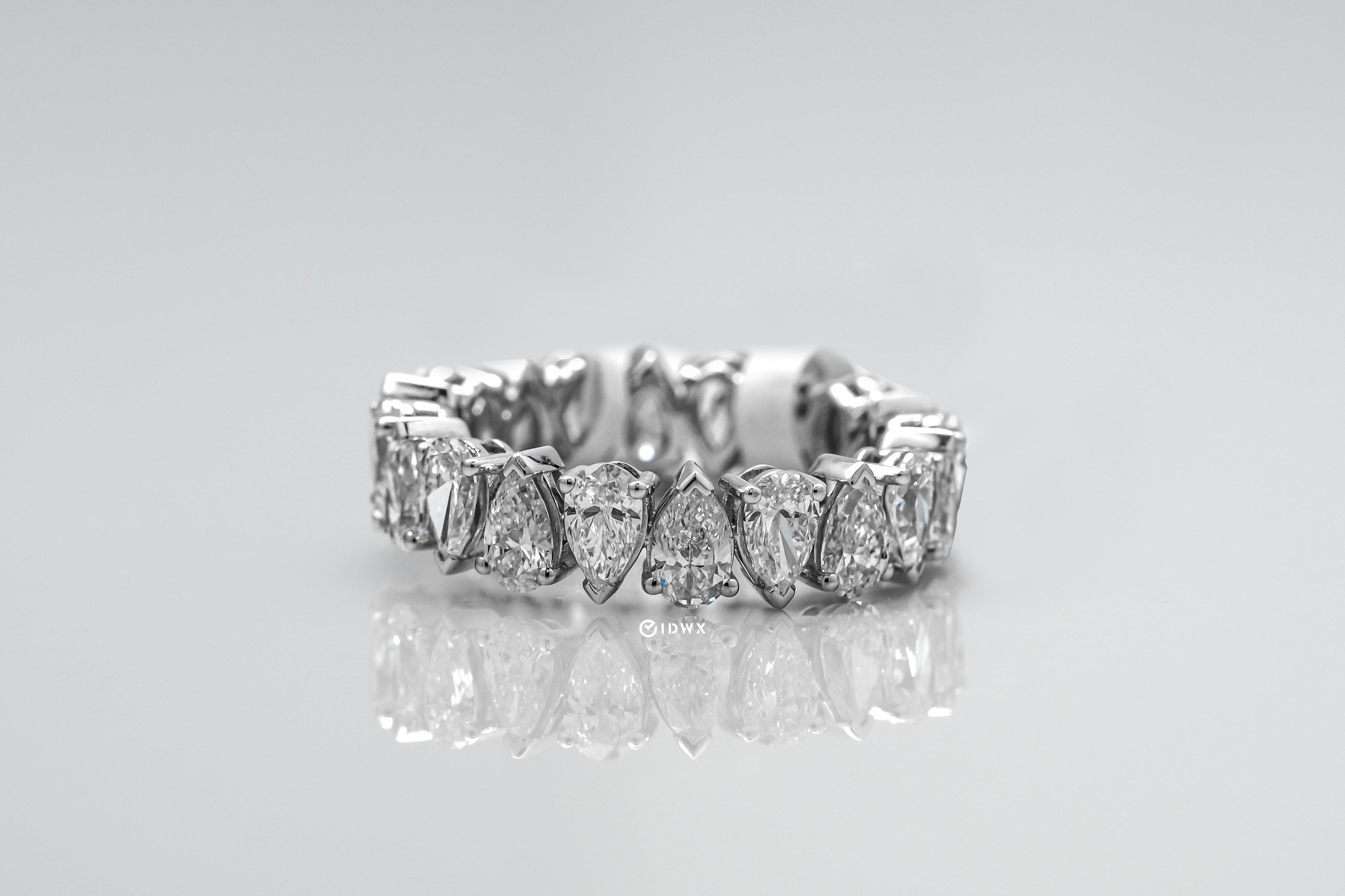 Pear Eternity Ring