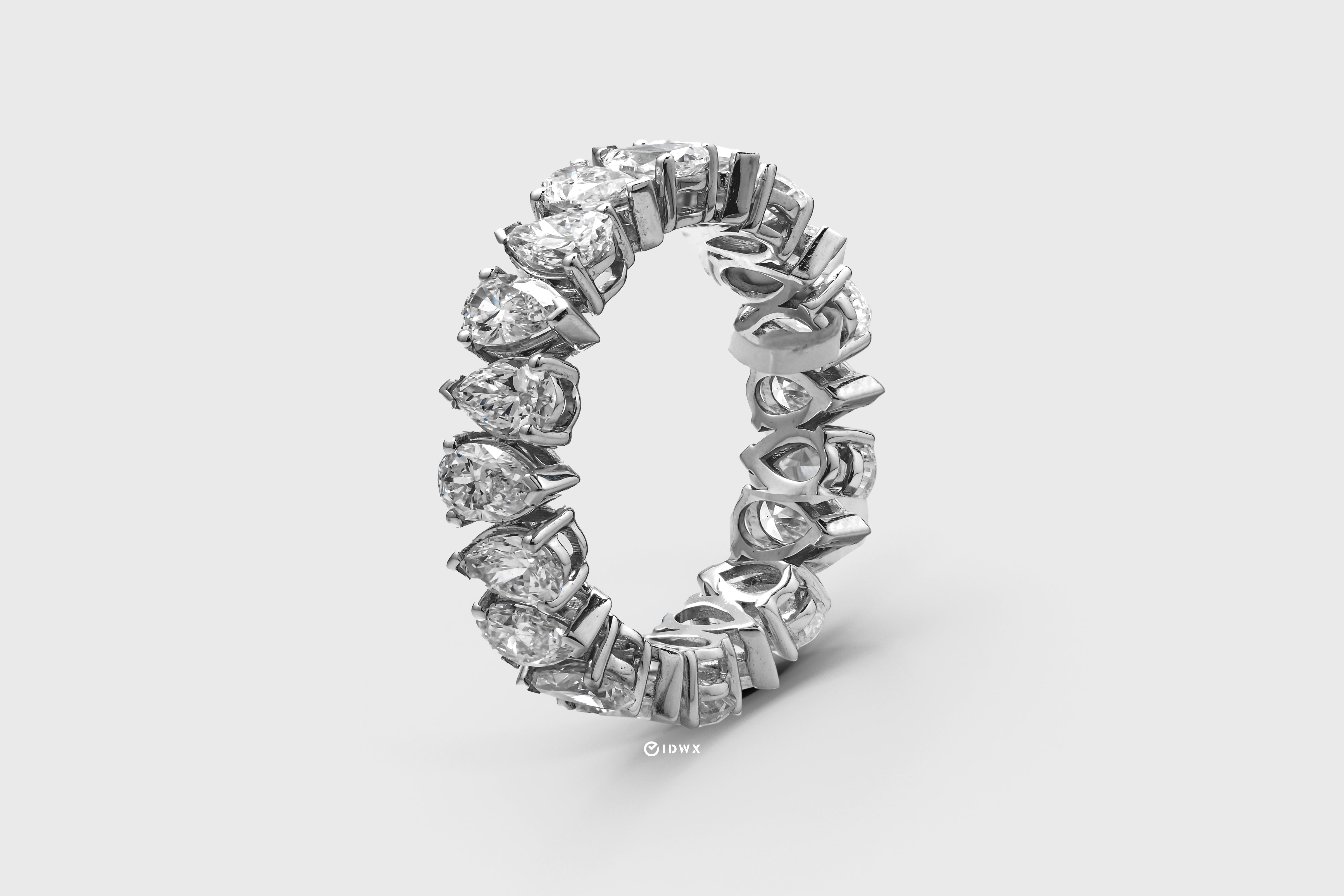 Pear Eternity Ring