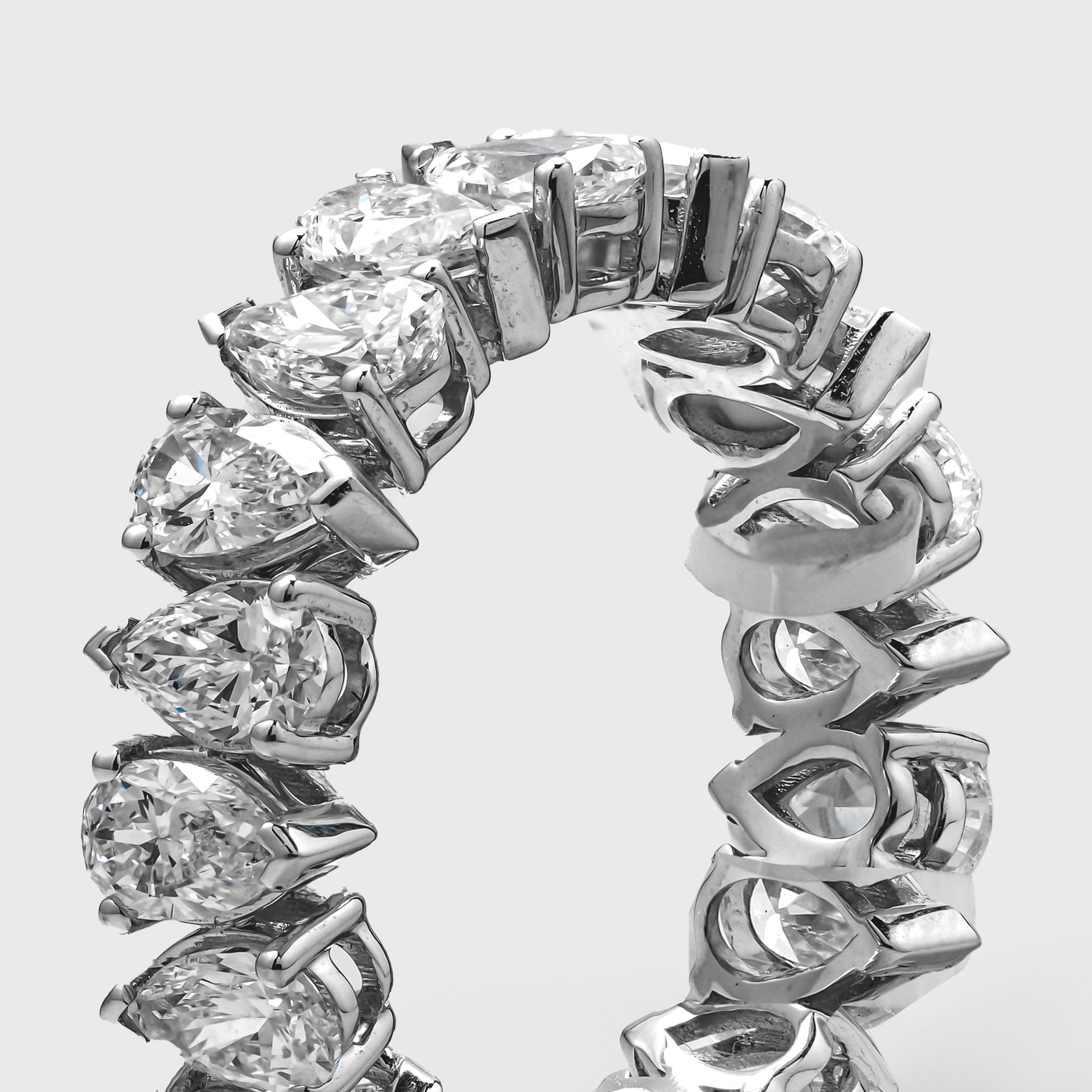 Pear Eternity Ring