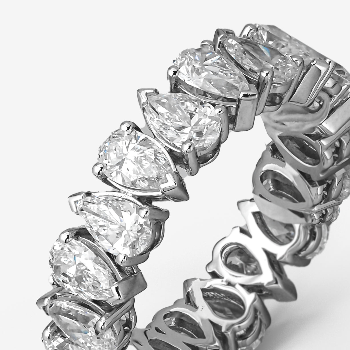 Pear Eternity Ring