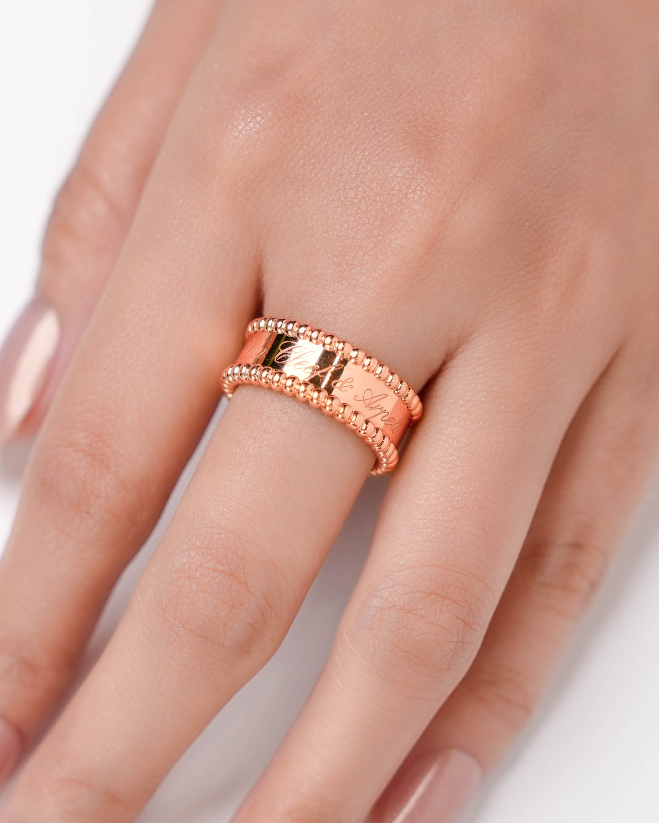 VAN CLEEF ARPELS PERLEE SIGNATURE RING 18K ROSEGOLD 2022 IDWX